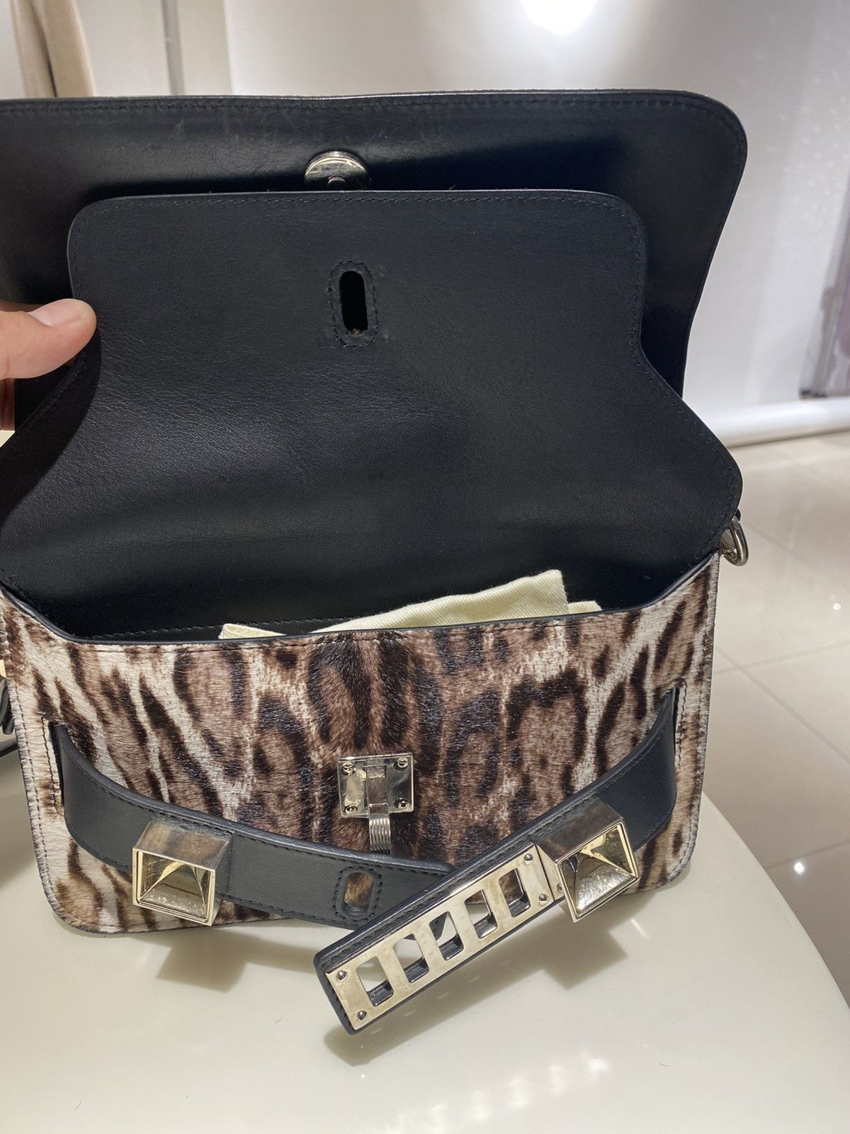 Proenza Schouler Proenza Calf Hair Leopard Mini PS11 Classic Shoulder bag Size ONE SIZE - 11 Thumbnail