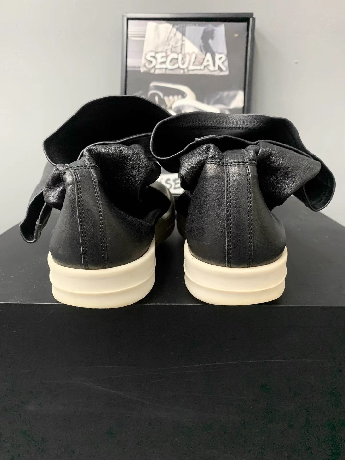 Rick Owens Rick Owens Mainline Lambskin Over-the-Knee Goddess Boots K34 Size US 6.5 / IT 36.5 - 7 Thumbnail
