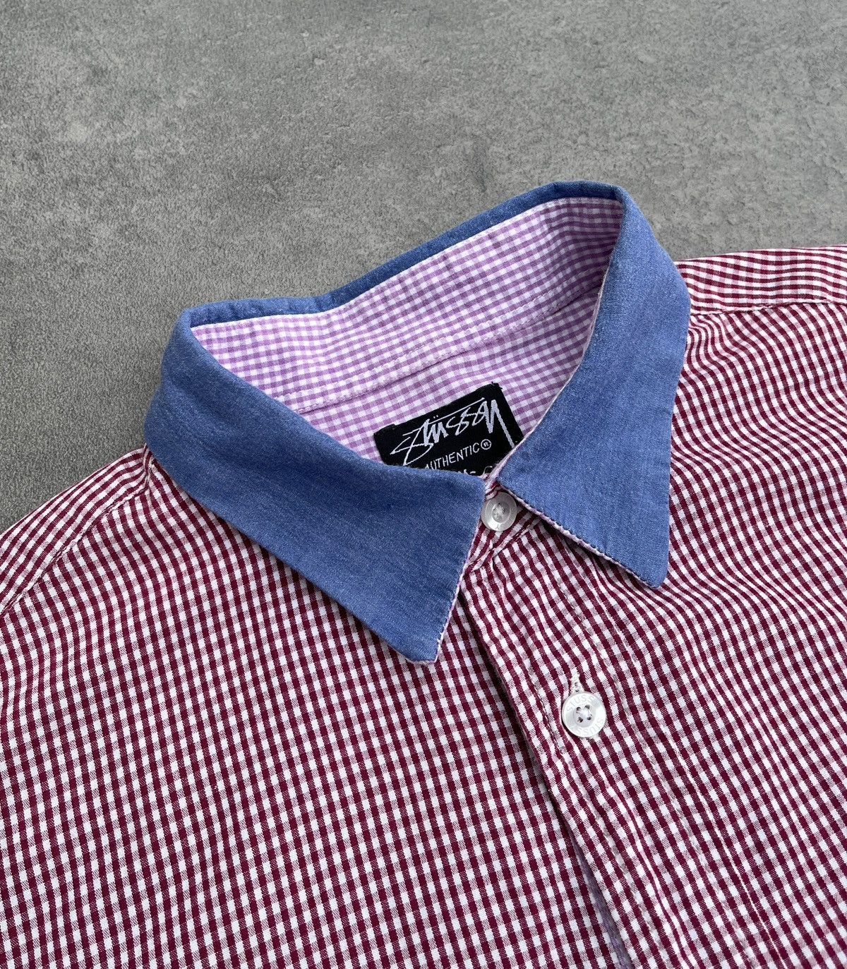 Japanese Brand × Stussy 🔥❤️OLD STUSSY Vintage Buttoned Checkered Shirt Size US M / EU 48-50 / 2 - 10 Thumbnail