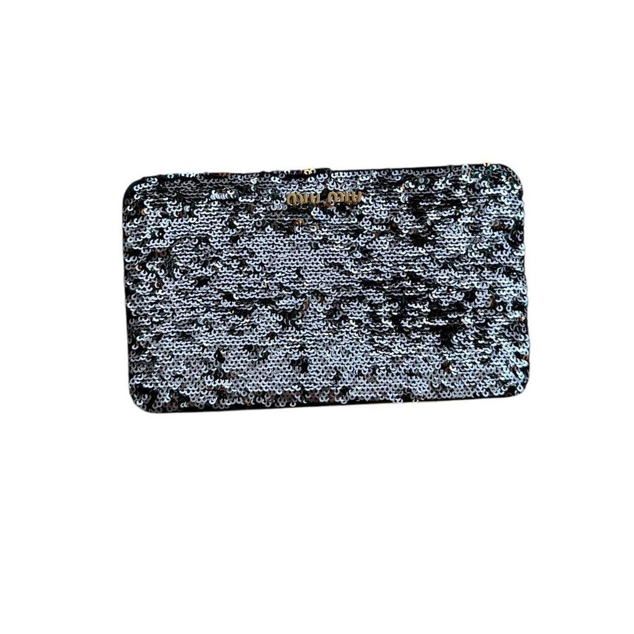 Miu Miu Miu Miu Women's Black and Grey Wallet-purs Size ONE SIZE - 1 Thumbnail