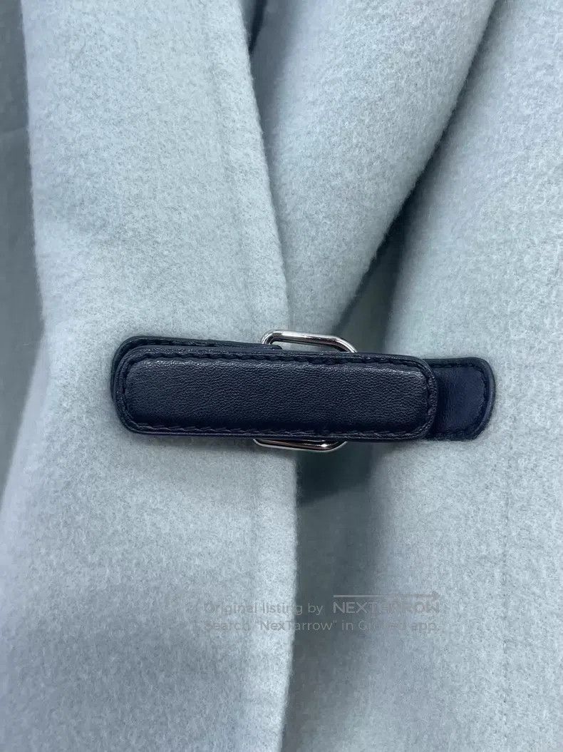 Hermes Hermes Leather Buckle Double-Faced Cashmere Short Coat Size XXS / US 00 / IT 34 - 3 Thumbnail