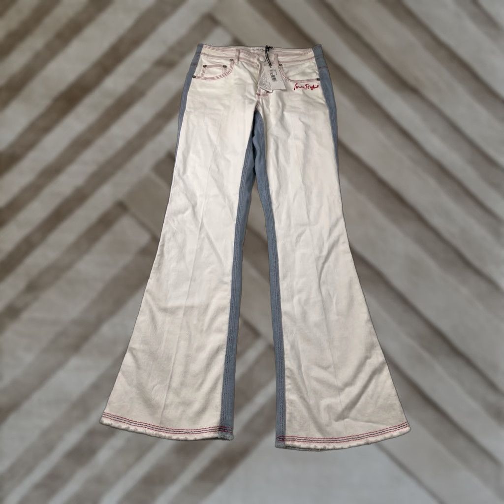 Vintage Sonia Rykiel Jeans Bootcut 5-Pocket Blue Sz 36 Womens Regular Denim Cotton Elastane NWT Paris Modern Size 25" / US 0 / IT 36 - 1 Thumbnail