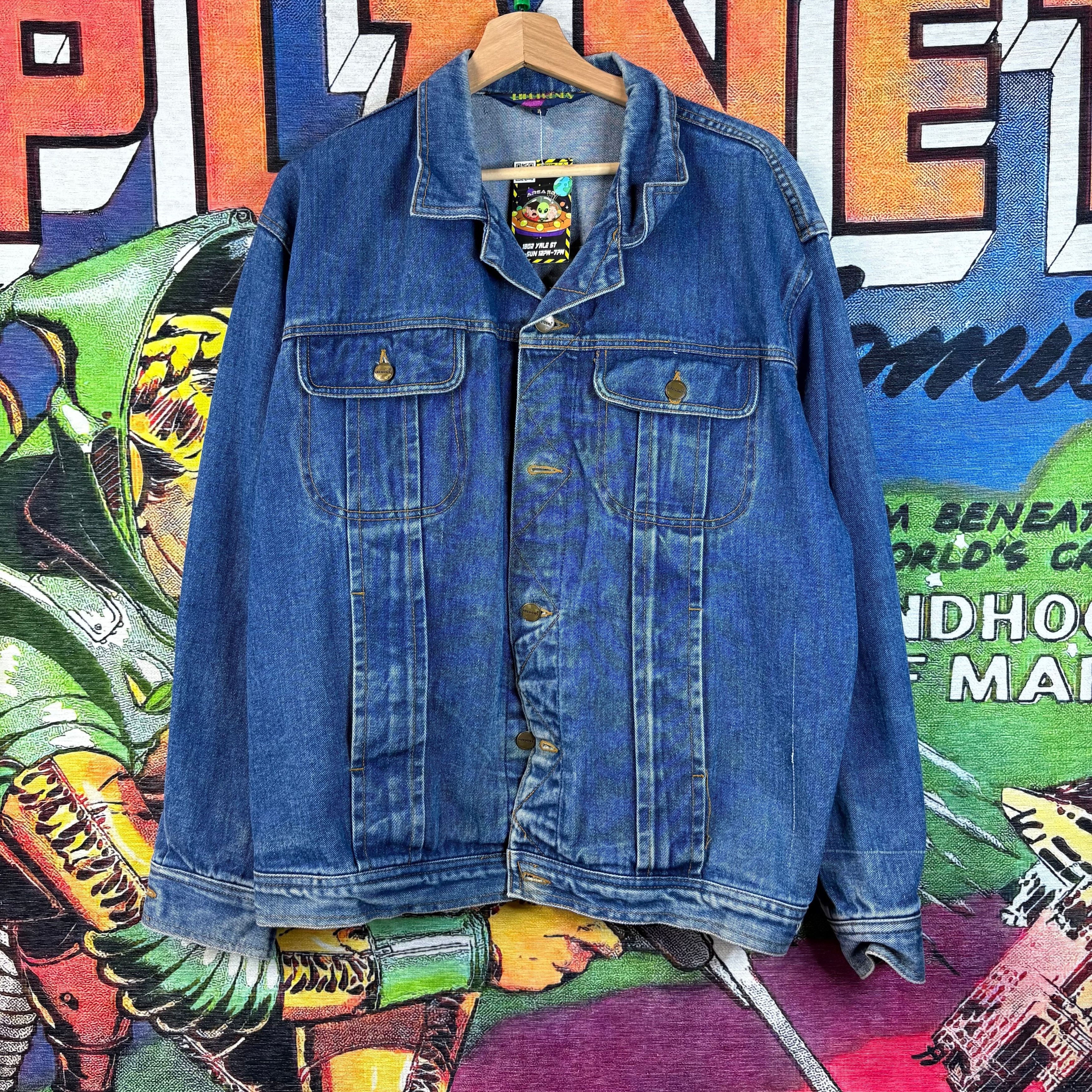 Vintage Vintage 90s Lifetrends Denim Jacket Size Large Size US L / EU 52-54 / 3 - 1 Thumbnail