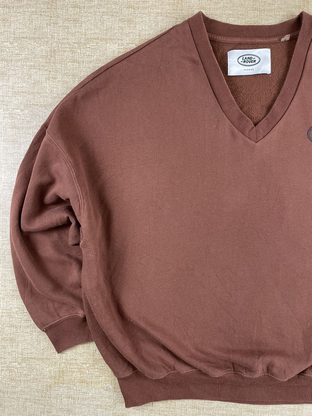Pacsun × Vintage LAND ROVER PACSUN Vintage V-Neck Baggy Sweatshirt Size US M / EU 48-50 / 2 - 5 Thumbnail