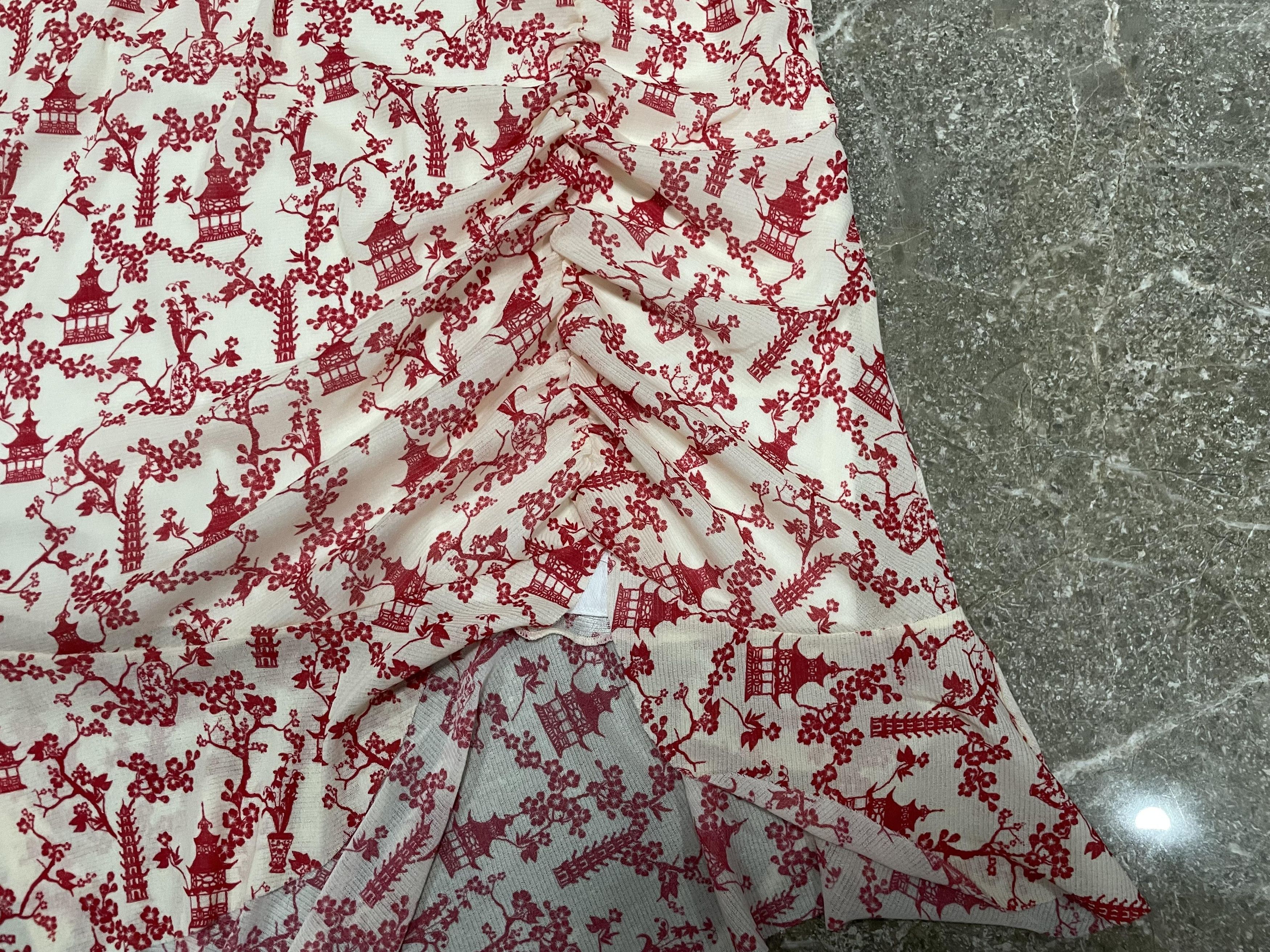 Designer × Vivienne Tam Vivienne Tam Floral Dress Size L / US 10 / IT 46 - 5 Thumbnail