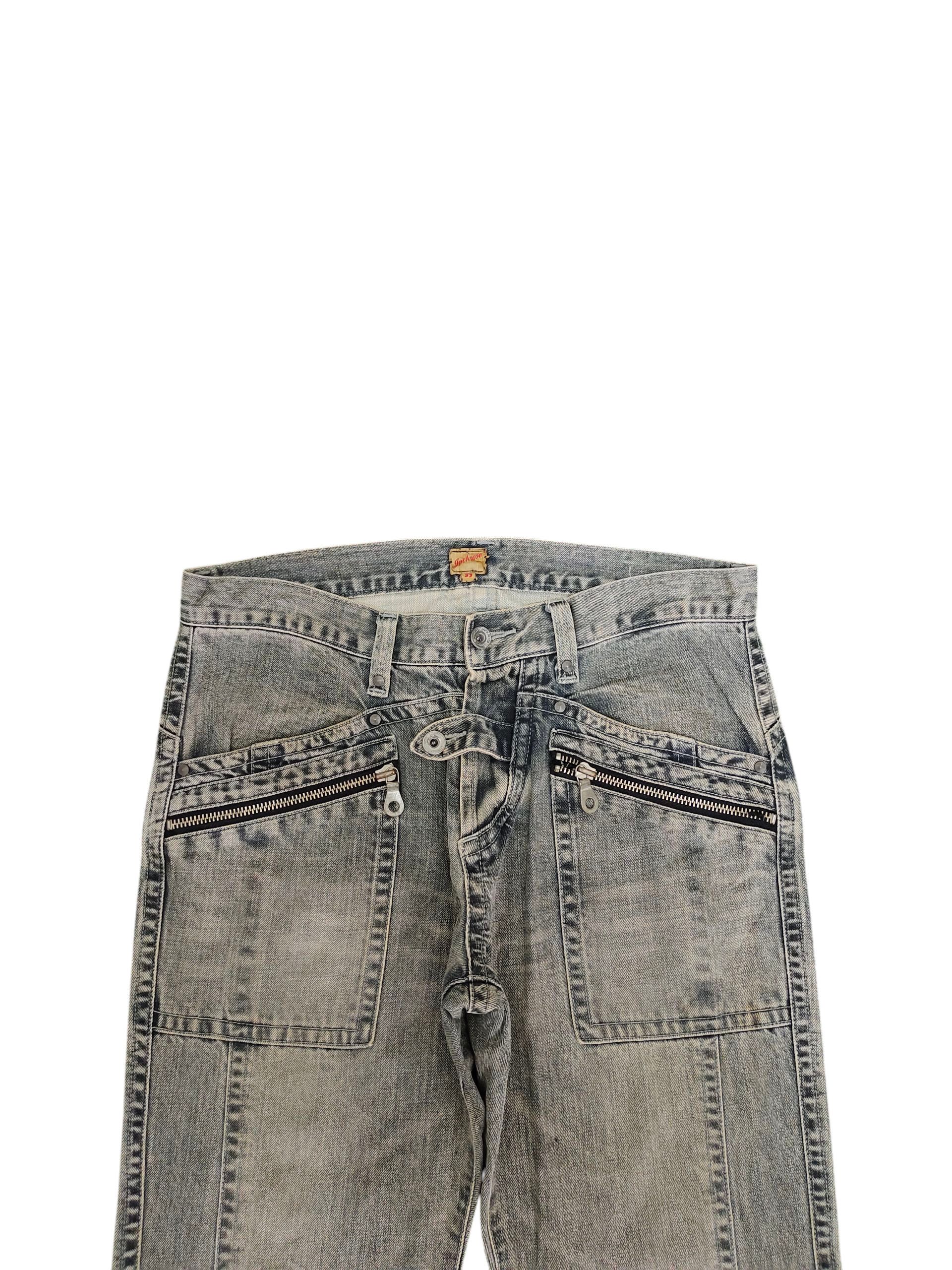 JACKROSE Japanese Brand Jackrose Multi Zipper Pocket Denim Jeans Size US 33 - 2 Thumbnail