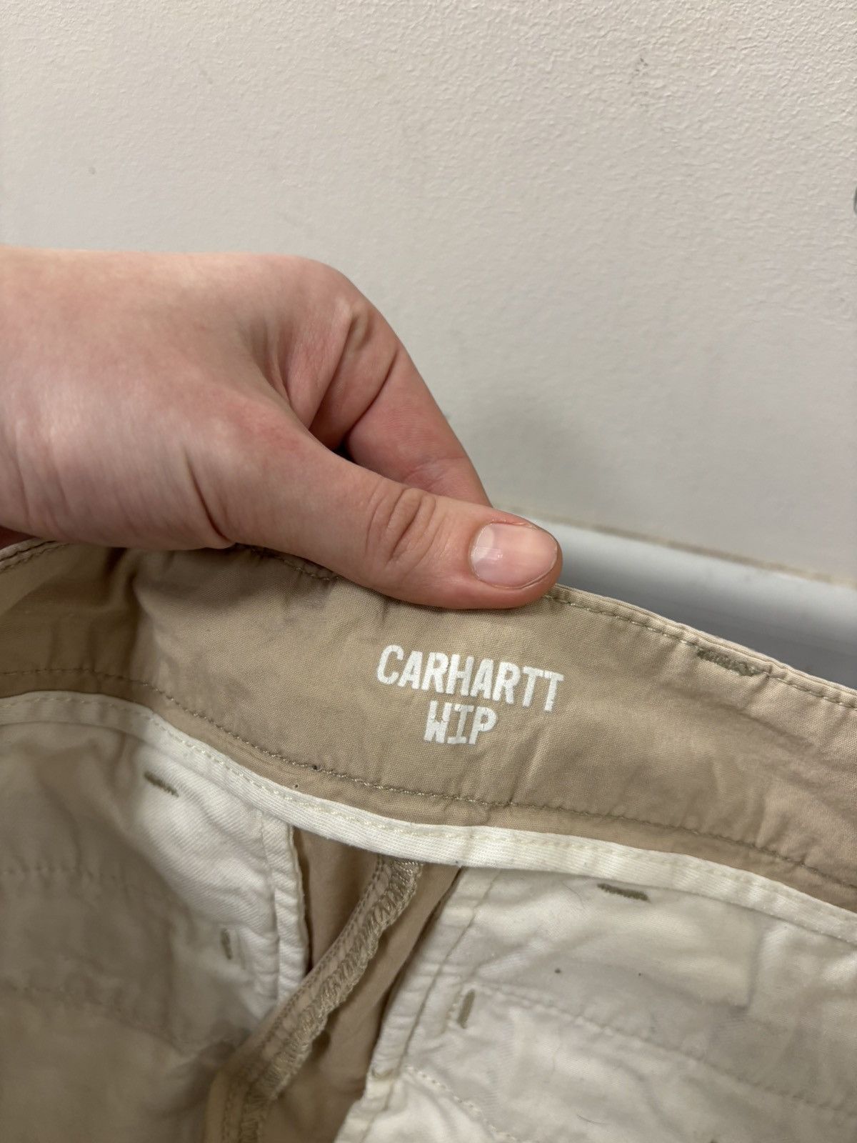 Carhartt Wip Carhartt WIP Men’s Beige Stretch Workwear Chino Sid Pants Size US 31 - 8 Thumbnail