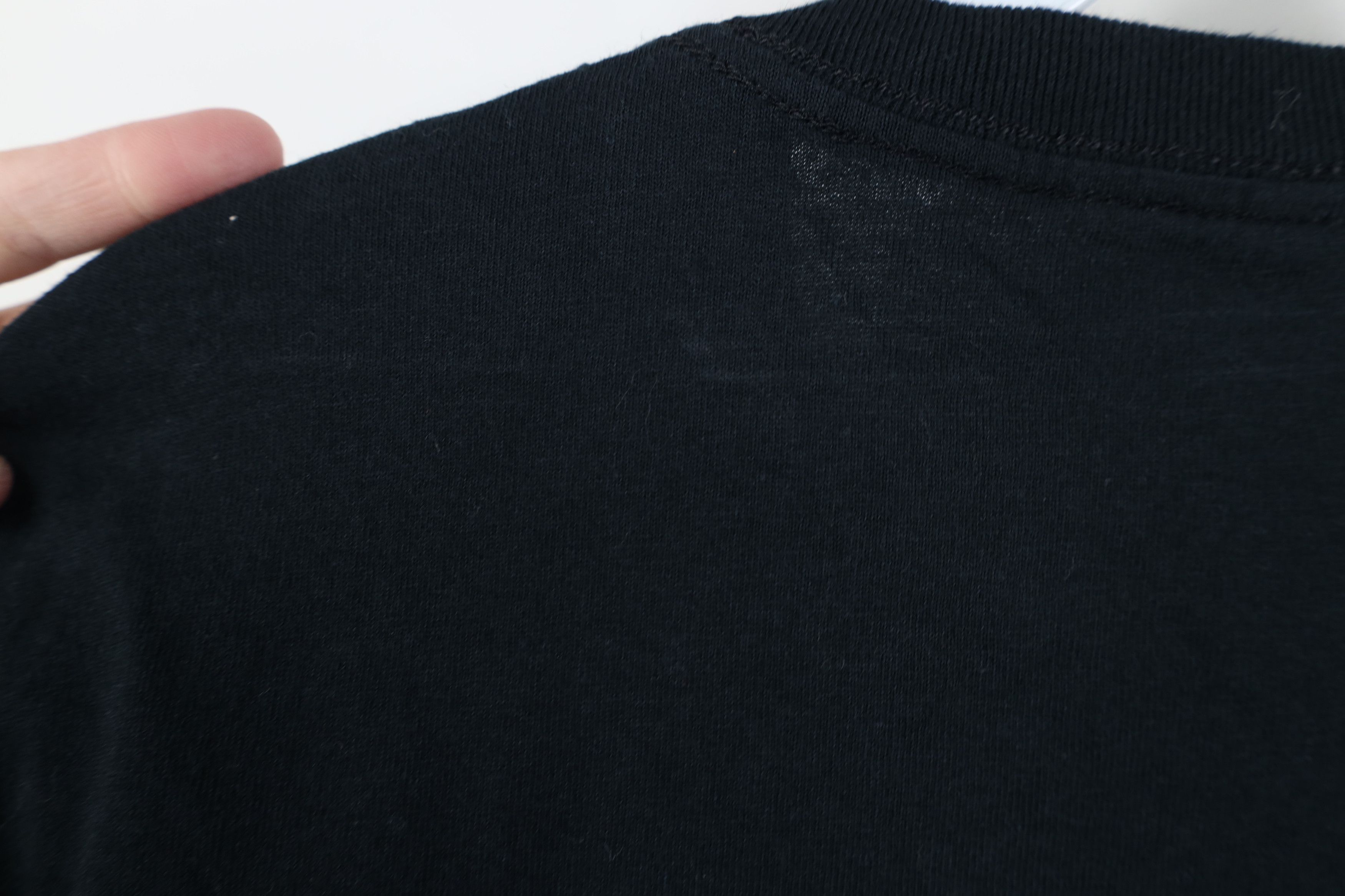 Vintage Vintage 90s Y2K Streetwear Faded Blank Cotton T-Shirt Black Size US M / EU 48-50 / 2 - 8 Thumbnail