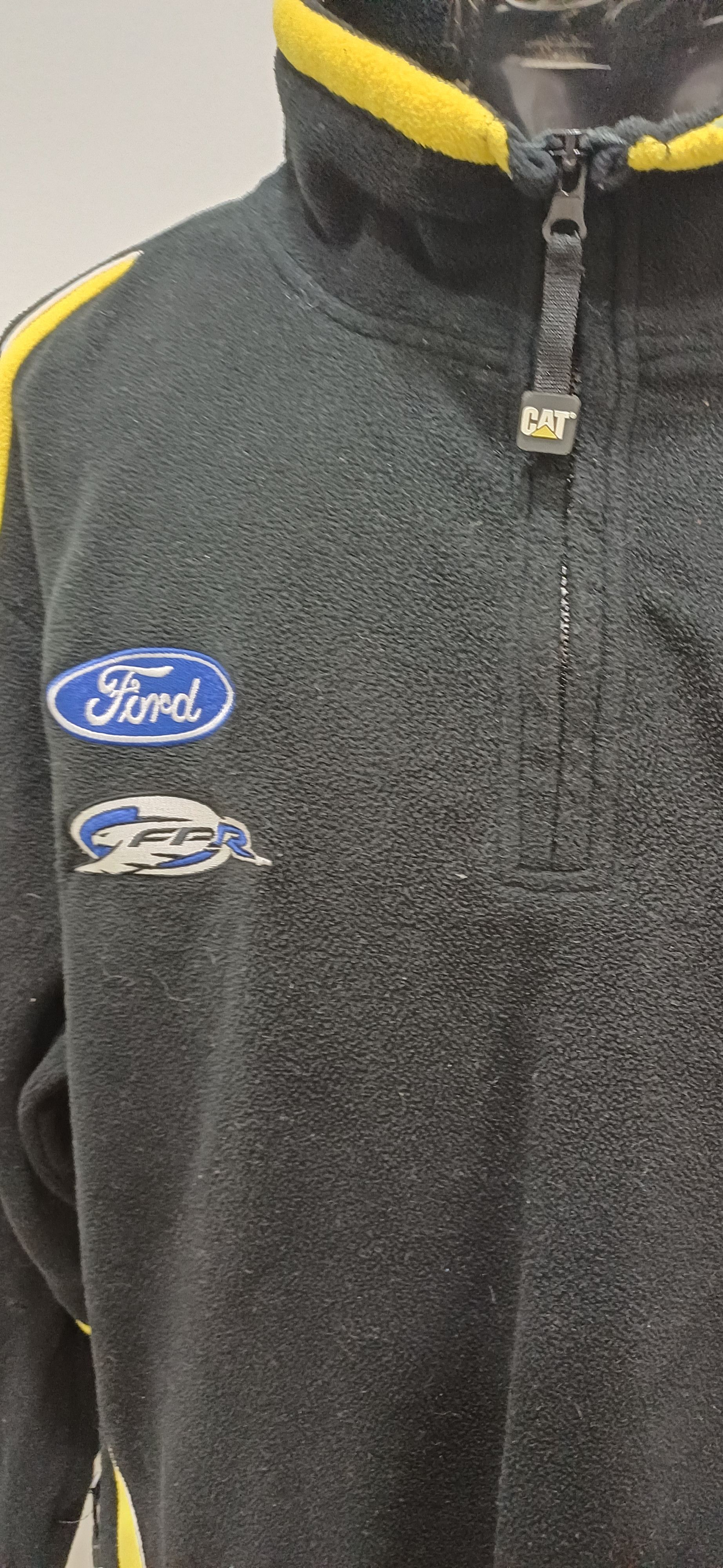 NASCAR VINTAGE 90's NASCAR CAT RACING EMBROIDERY FLEECE JACKEY Size US XL / EU 56 / 4 - 6 Thumbnail