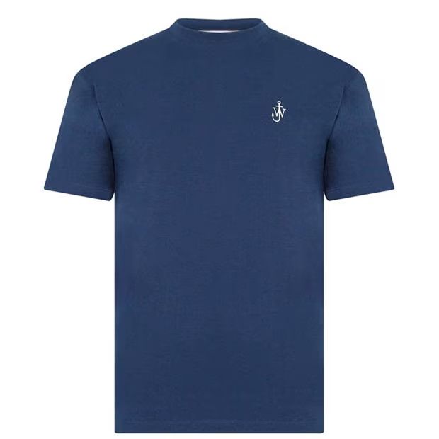 image of J W Anderson O1G2R1Mq0524 T- Shirts In Navy & White in Navy/White, Men's (Size XS)