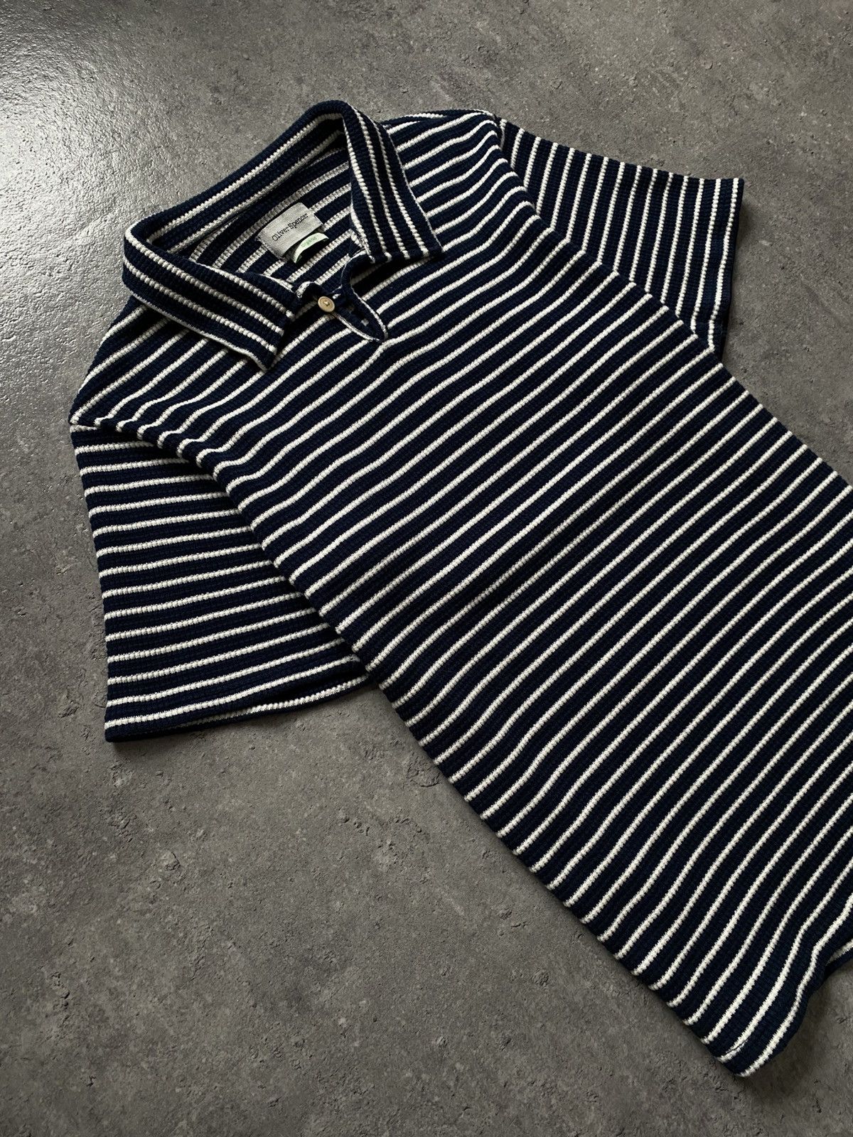 Japanese Brand Oliver Spencer - Hawthorn Organic Cotton Polo Shirt Size US XL / EU 56 / 4 - 2 Thumbnail