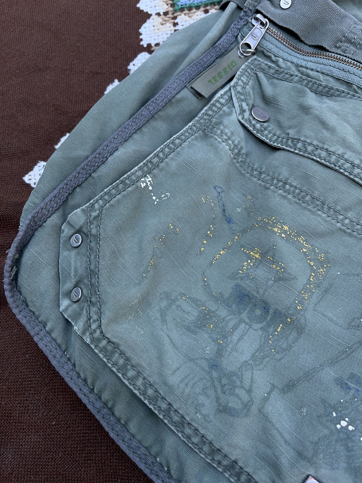 Diesel × Japanese Brand × Vintage Vintage Diesel Distressed Multi Pocket Crossbody Bag Utility Size ONE SIZE - 5 Thumbnail