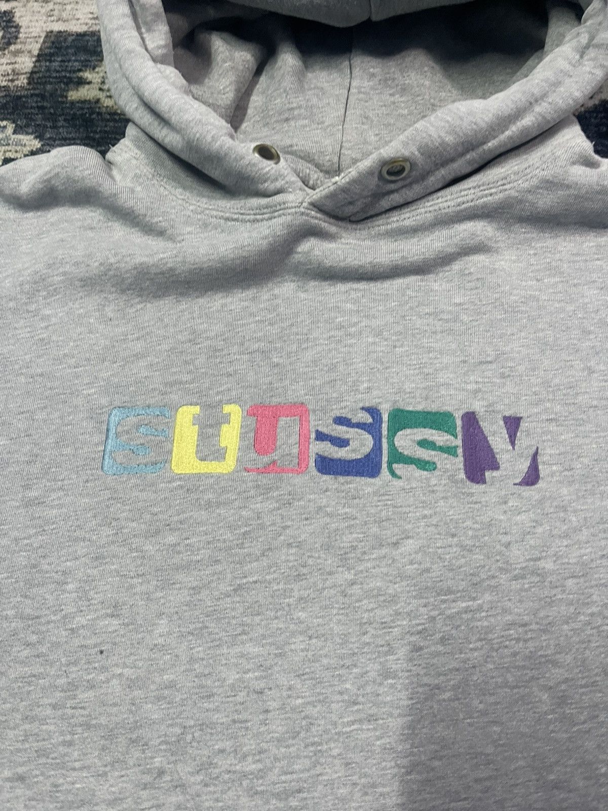 Stussy × Vintage 🔥HOT🔥VINTAGE STUSSY RAINBOW SPELLOUT VERY RARE Size US M / EU 48-50 / 2 - 2 Thumbnail