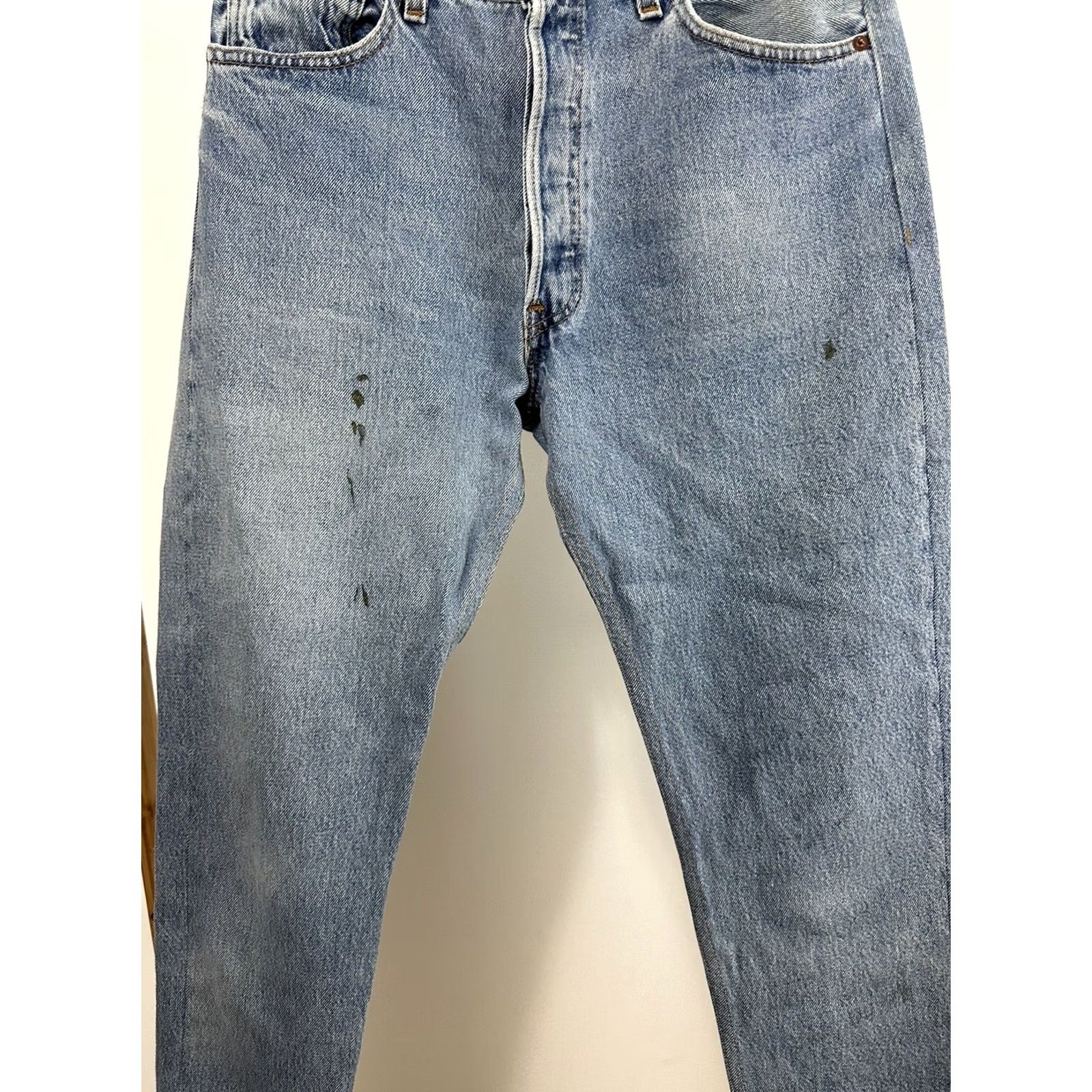 Levi's Levi's Redone Jeans 29 x 29.5 Blue Straight Button Fly USA Made Jeans Women 29 Blue Straight Size 29" - 7 Thumbnail