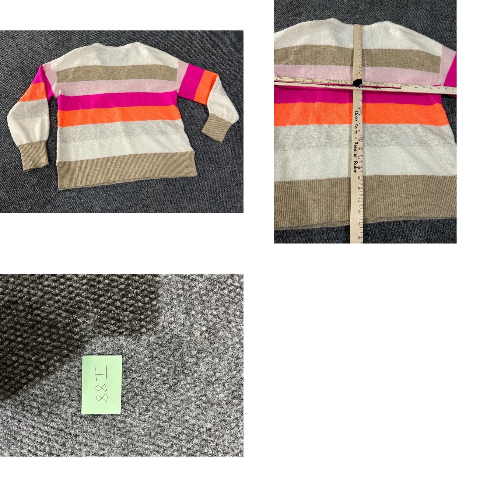 Loft LOFT Sweater Womens L Multicolor Stripe Crew Neck Long Sleeve Pullover Knit Size L / US 10 / IT 46 - 8 Thumbnail