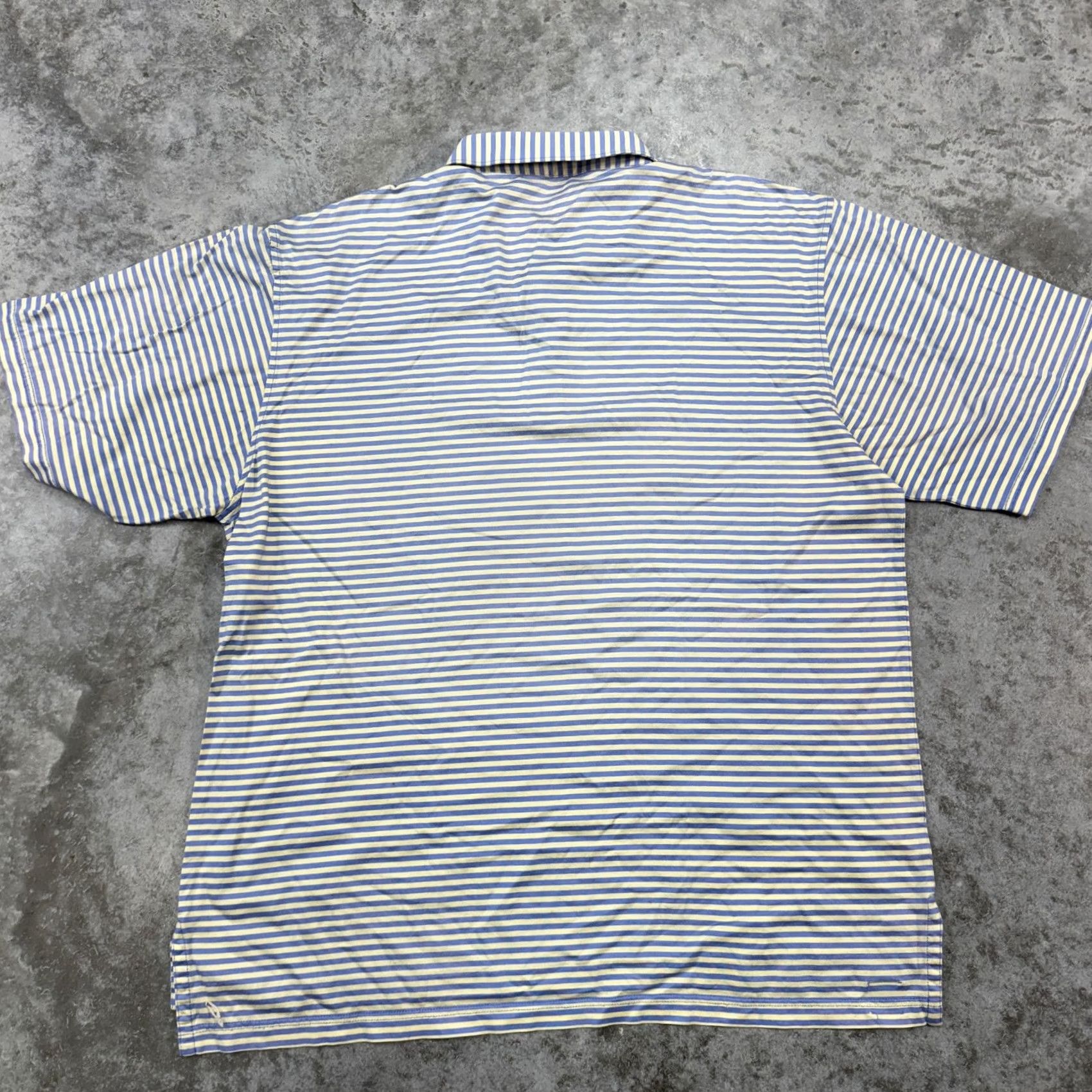 Peter Millar Peter Millar Polo Shirt Mens XL Striped Double Mercerized Golf blue yellow Polo Shirt Mens XL Striped Blue Yellow Size US XL / EU 56 / 4 - 6 Thumbnail