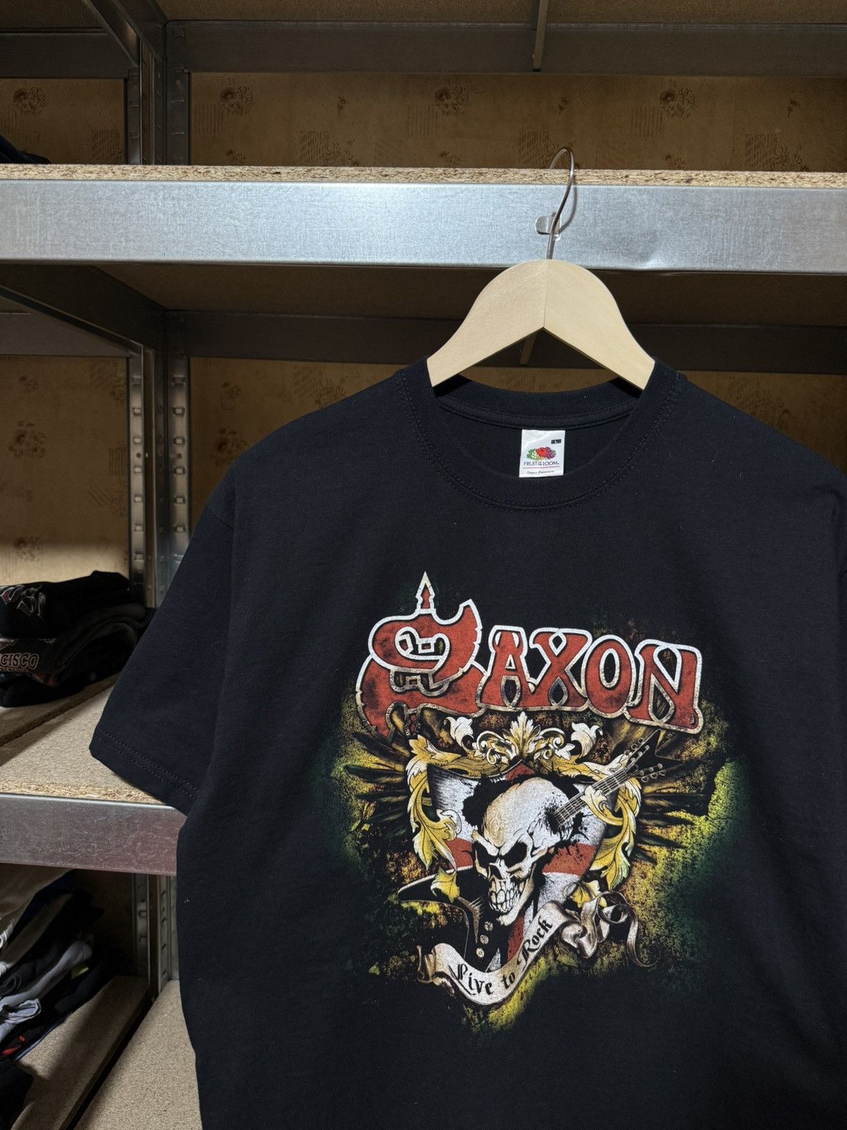 Band Tees × Vintage Vintage Saxon Live To Rock Tour 2009 Band T-Shirt Y2K Hype Size US M / EU 48-50 / 2 - 3 Thumbnail