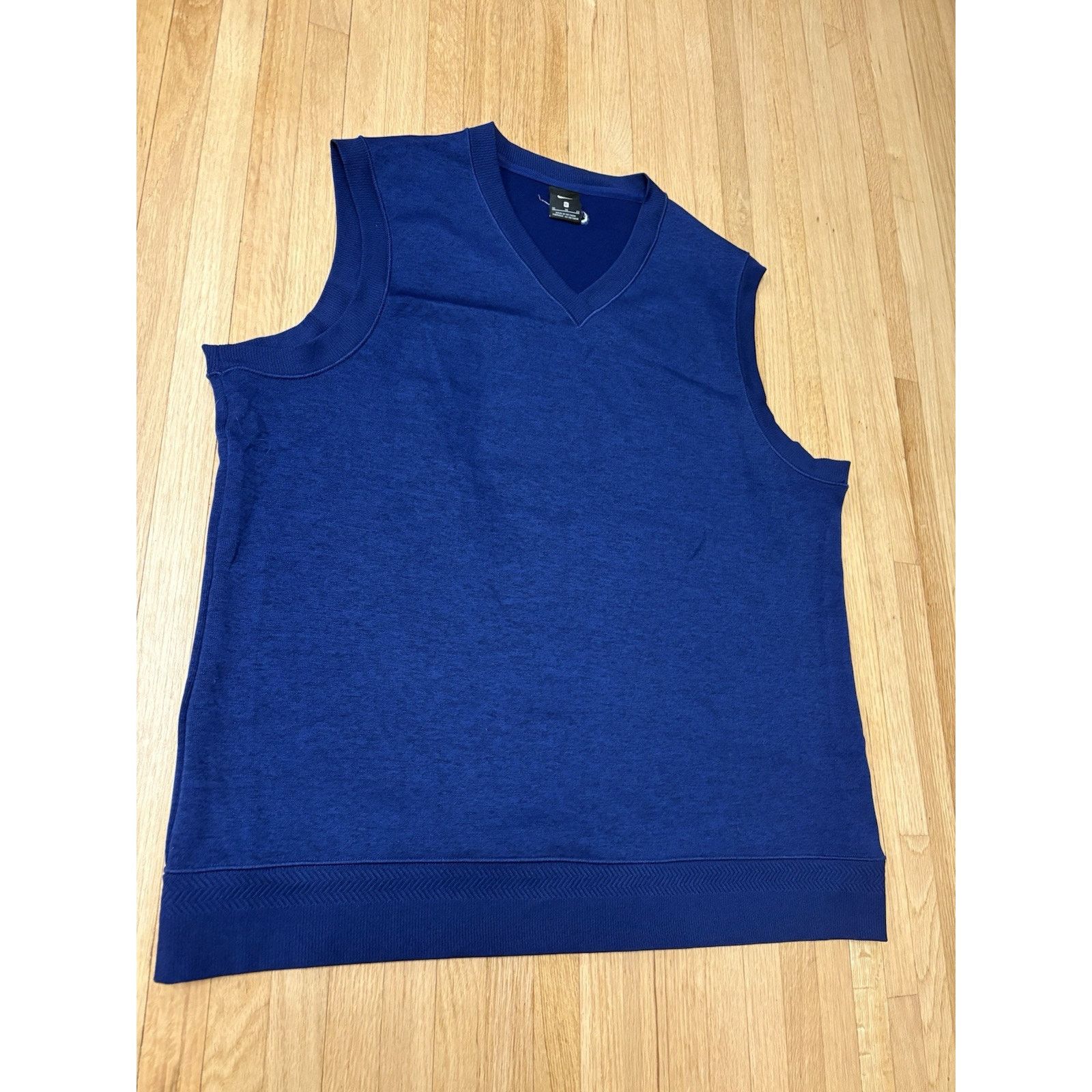 Nike Vintage 90s Men's XL Nike Golf Vest Sweatshirt Pullover Blue Size US XL / EU 56 / 4 - 4 Thumbnail