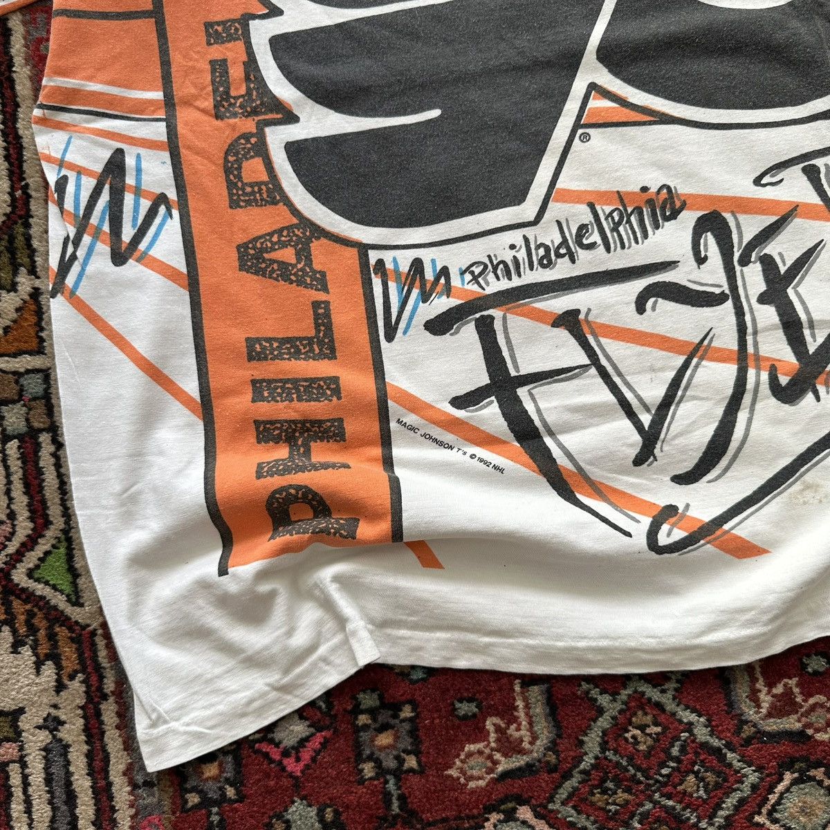 Vintage Vintage 1992 Philadelphia Flyers All Over Print Tee XL NHL Size US XL / EU 56 / 4 - 6 Thumbnail