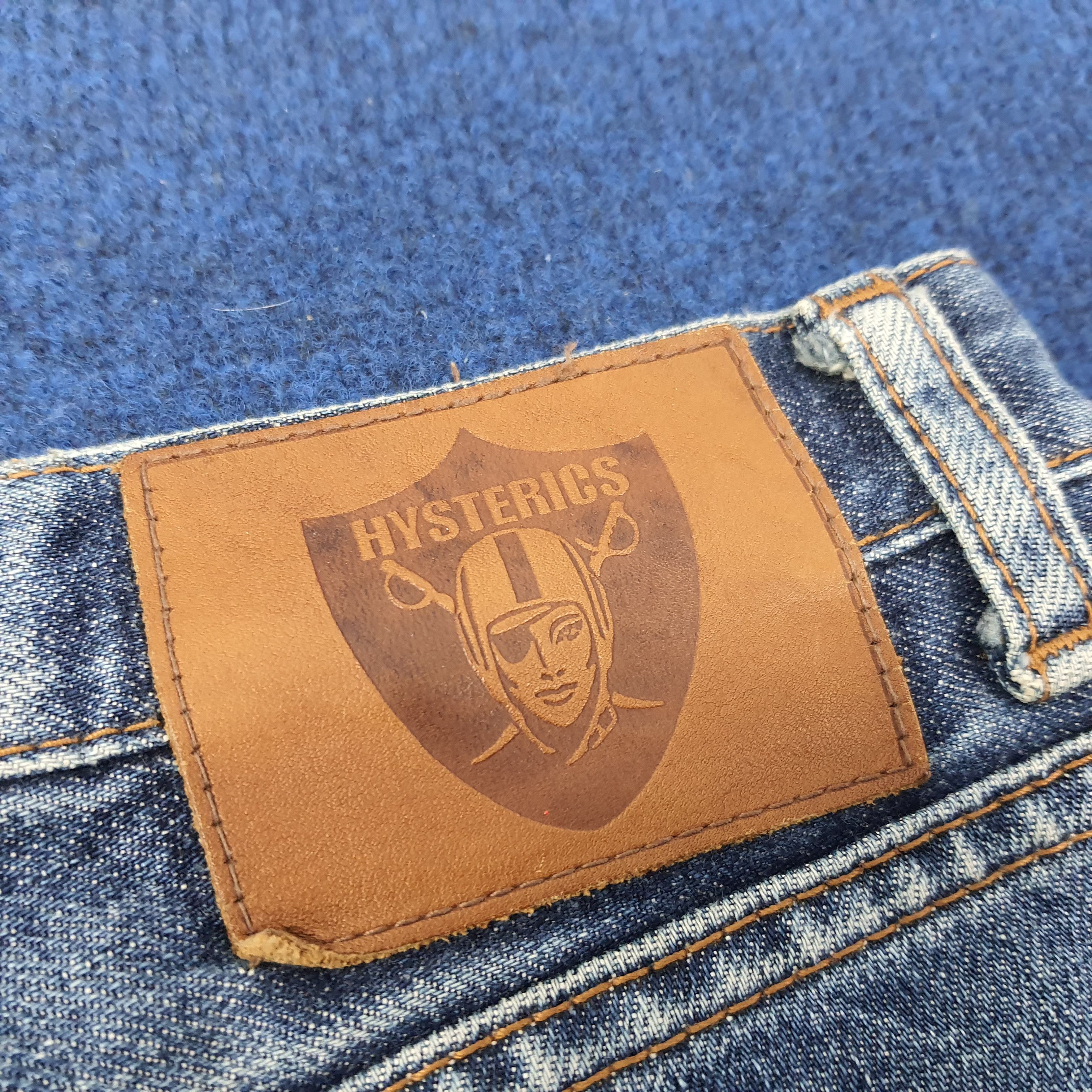 Hysteric Glamour Vintage Hysterics Raider Flare Custom Logo Jeans C265N8 Size US 29 - 3 Thumbnail