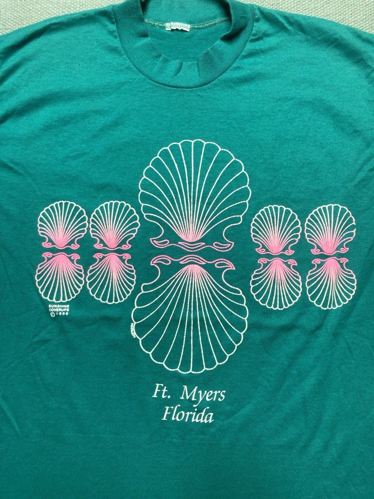 Vintage 90s graphi t shirt fort myers florida beach seashells soft M Size US M / EU 48-50 / 2 - 2 Thumbnail