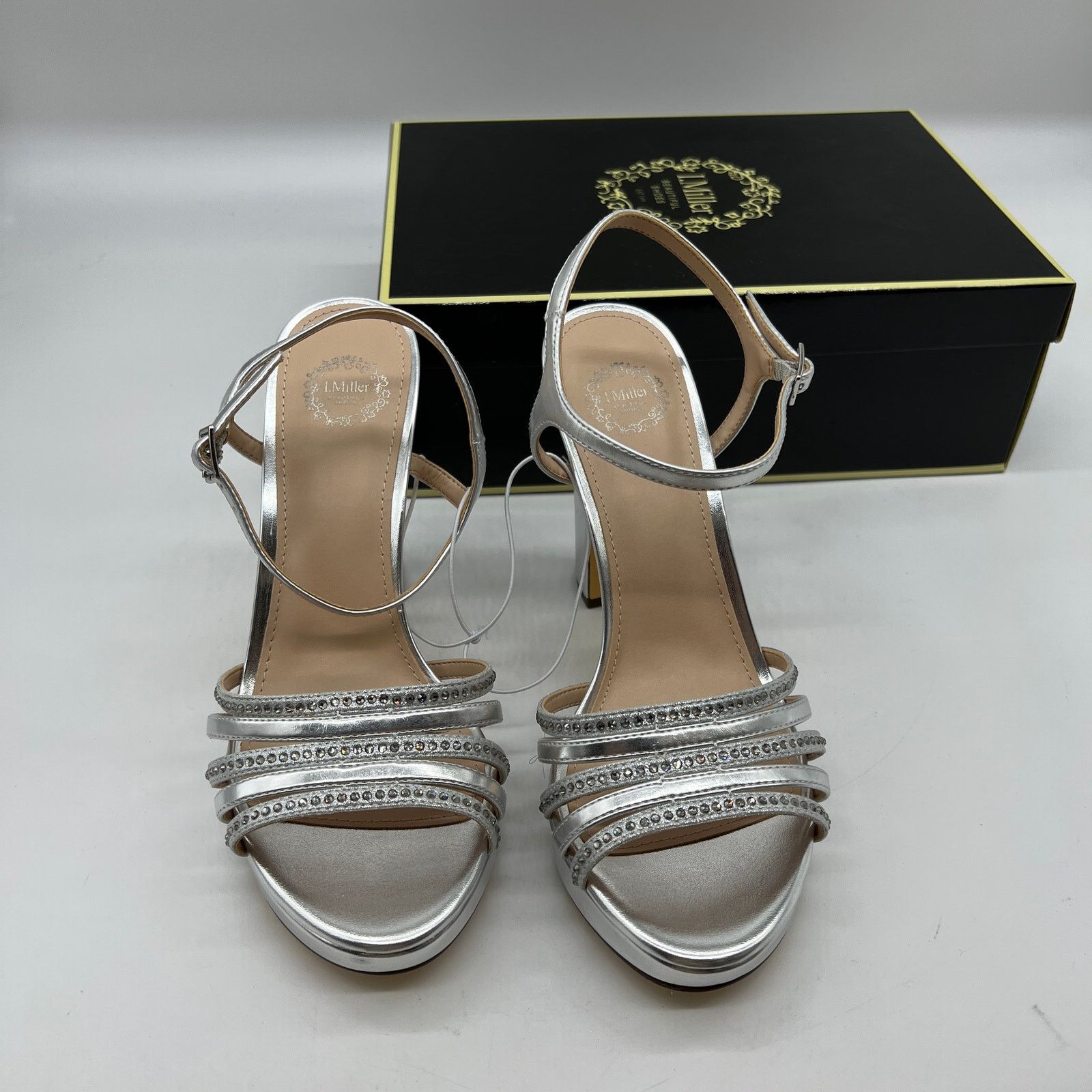 Other I. Miller Womens Sylas Heeled Sandals Silver Size 8.5 Size US 8.5 / IT 38.5 - 9 Thumbnail