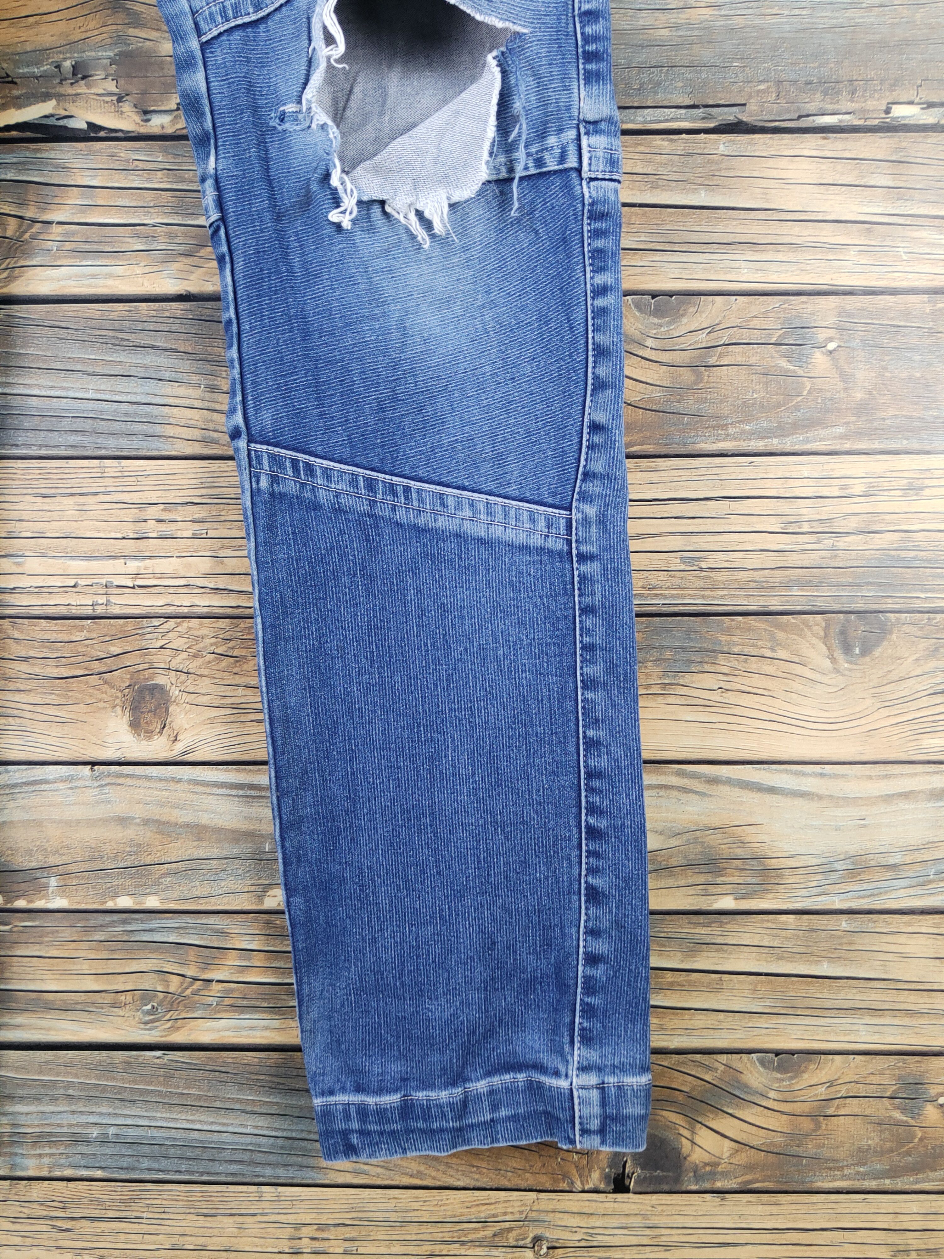 Japanese Brand Toraichi Blue Distressed Ripped Jeans #W2071 Size US 33 - 6 Thumbnail