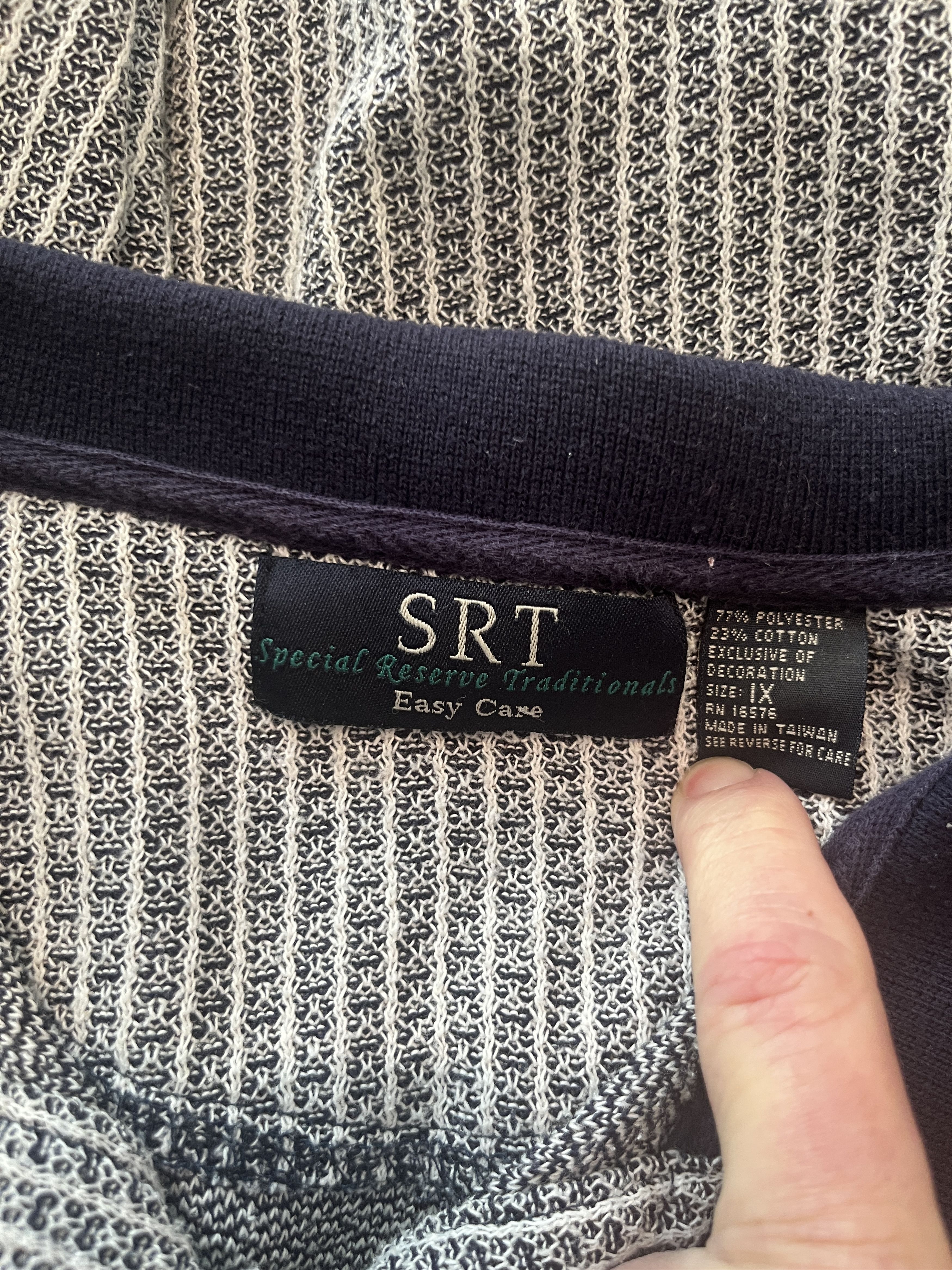 Vintage Vintage 90s SRT Special Reserve Knit Polo Shirt 1X Size US XL / EU 56 / 4 - 7 Thumbnail