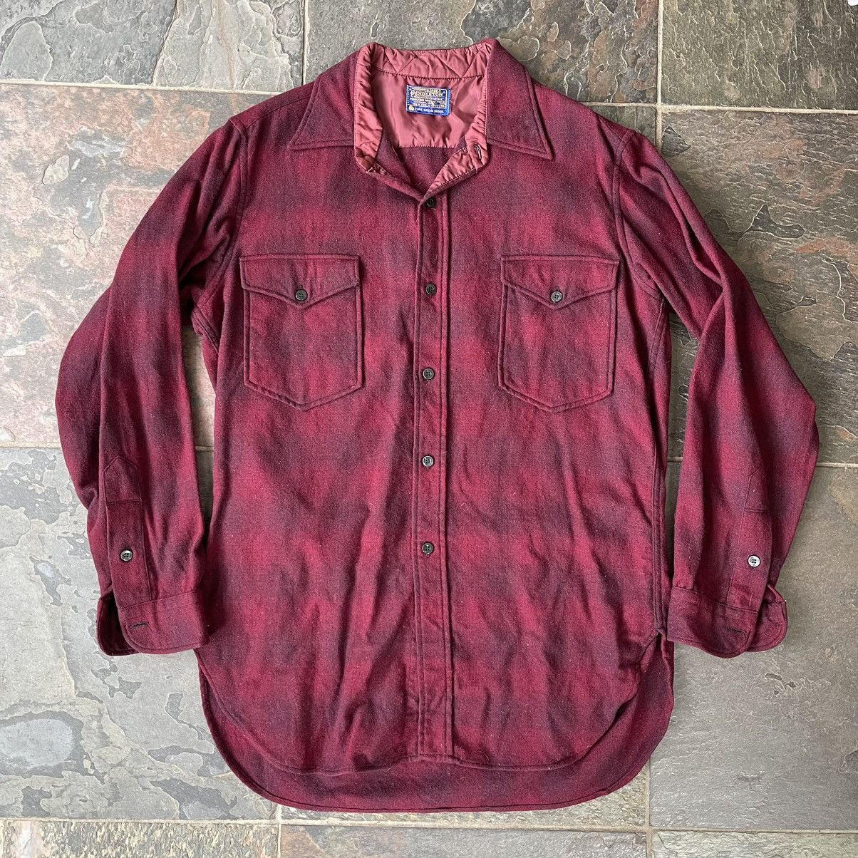 Pendleton × Vintage Vintage Pendleton Wool Plaid Pocket Long Sleeve Shirt Size US L / EU 52-54 / 3 - 2 Thumbnail