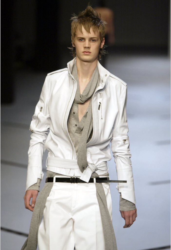 Dior Dior homme hedi slimane ss 03 “follow me” leather jacket