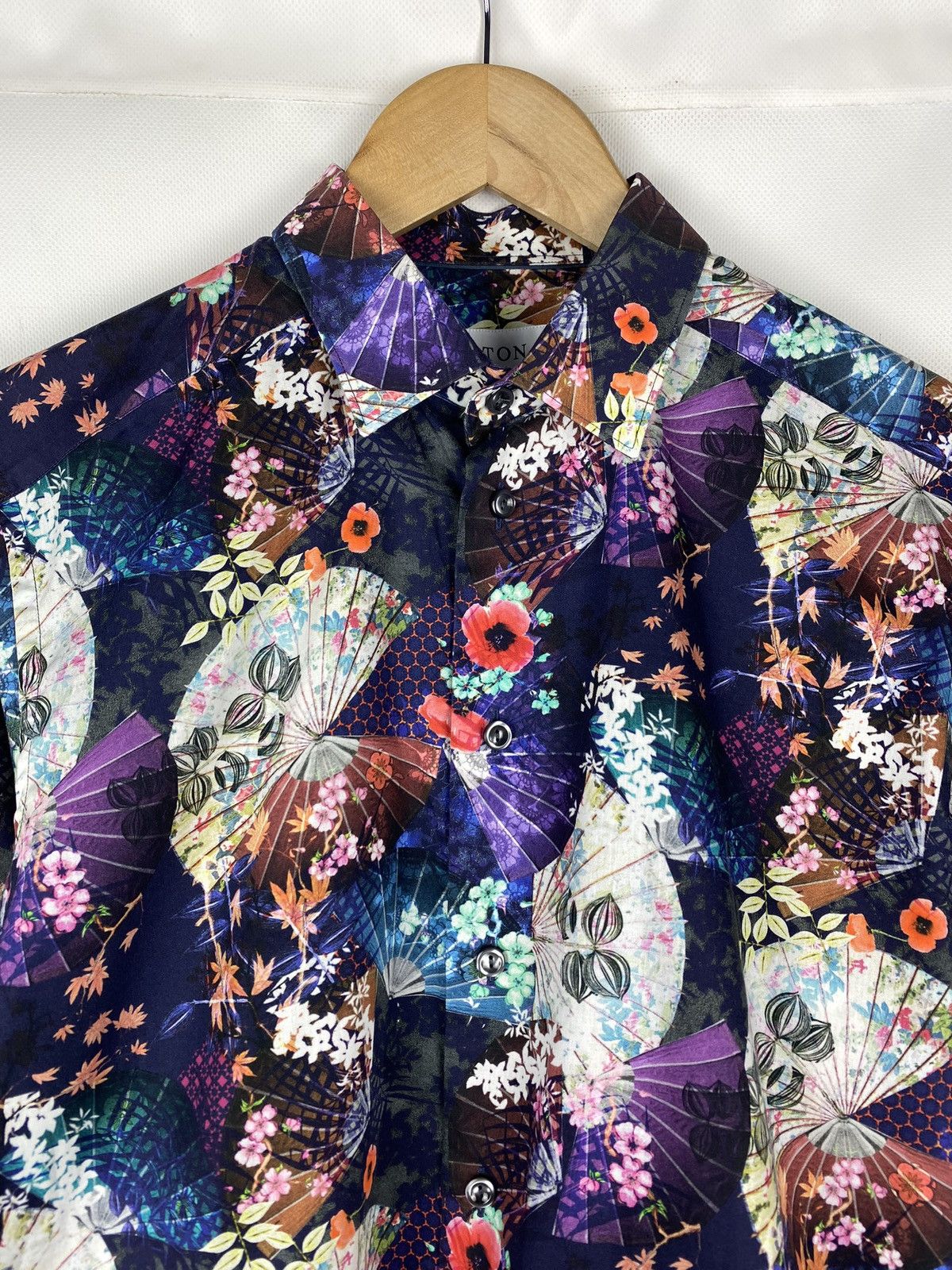 Eton Eton men’s floral pattern long sleeve button up shirt Size US S / EU 44-46 / 1 - 8 Thumbnail