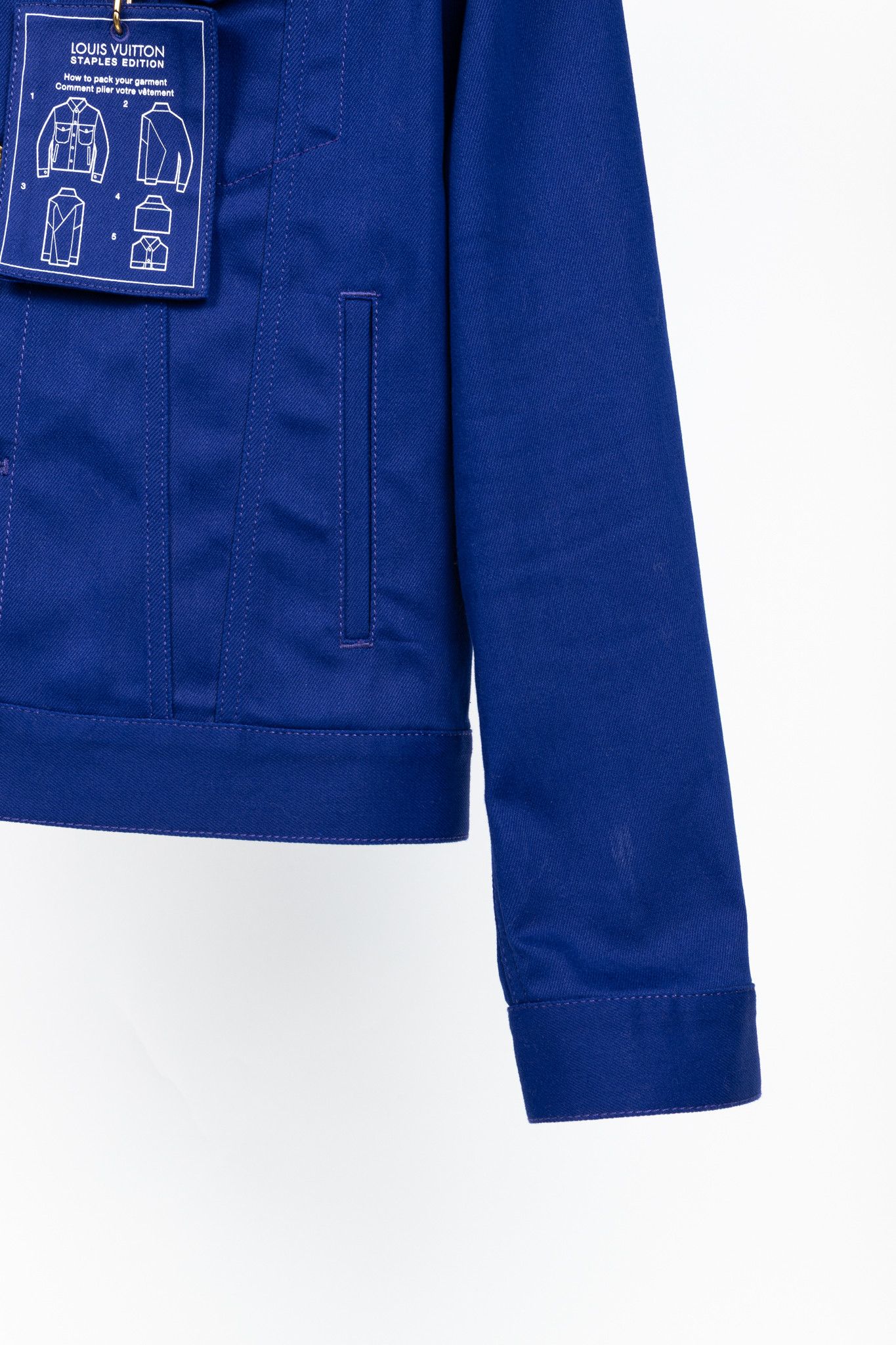 Louis Vuitton Louis Vuitton Staples Edition DNA Denim Cobalt Blue Jacket Size US XS / EU 42 / 0 - 7 Thumbnail