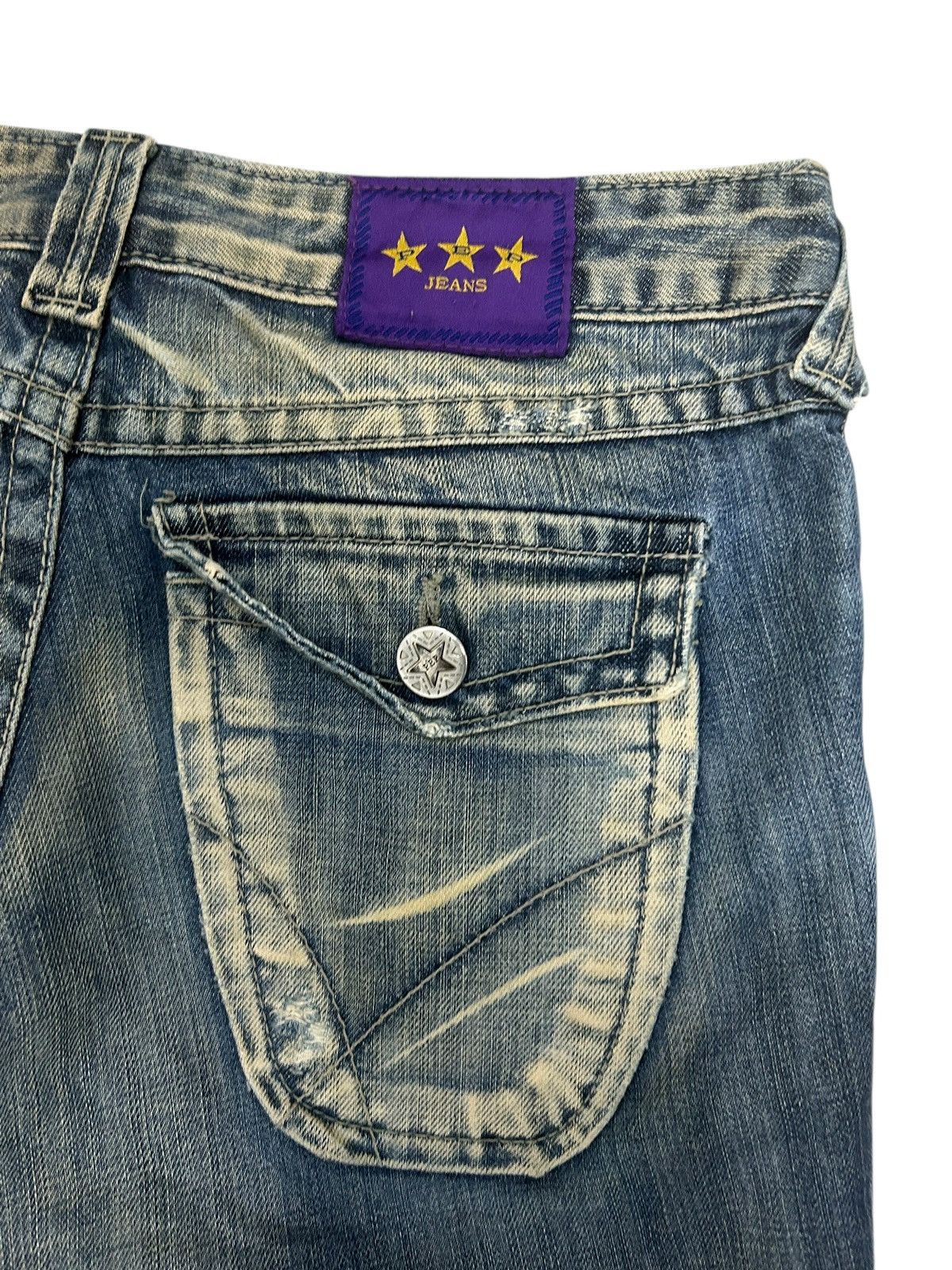Hysteric Glamour Pep Jean Flare Mud Washed Clawn Mark Distressed Low Rise Size US 30 / EU 46 - 16 Thumbnail
