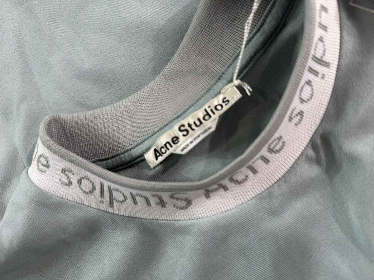 Acne Studios Acne Studios Logo Collar Knit Tee Icy Mint Large BNWT Size US L / EU 52-54 / 3 - 9 Thumbnail