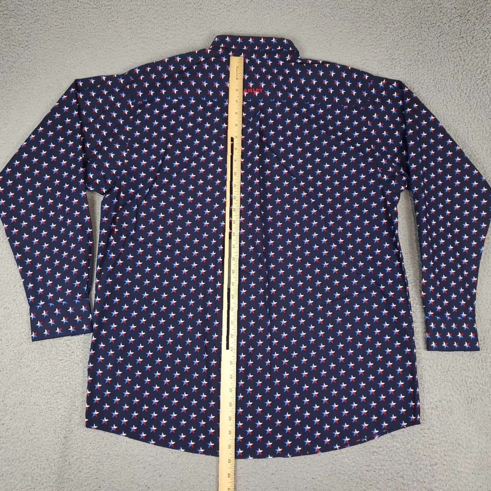 Ariat VINTAGE Ariat Men's Shirt Large Blue Cotton Casual Button Up Long Sleeve Size US L / EU 52-54 / 3 - 3 Thumbnail