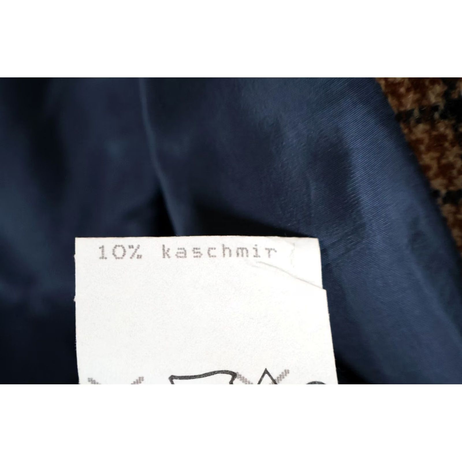 Vintage Strellson Sport Coat Men 40 Brown Houndstooth 3-Button Wool Cashmere Jacket Size US XXS / EU 40 - 6 Thumbnail