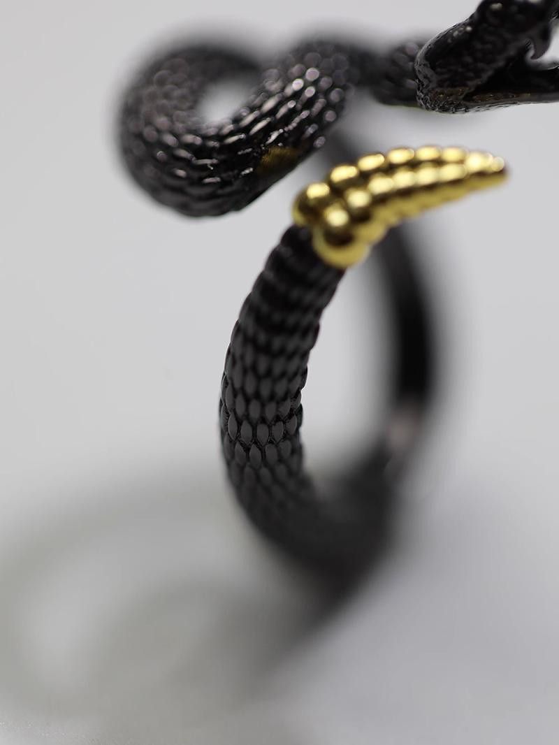 Jewelry Snake New Trend Jewelry Rings Open Chrome Ring (Size 7-13) Size ONE SIZE - 2 Thumbnail