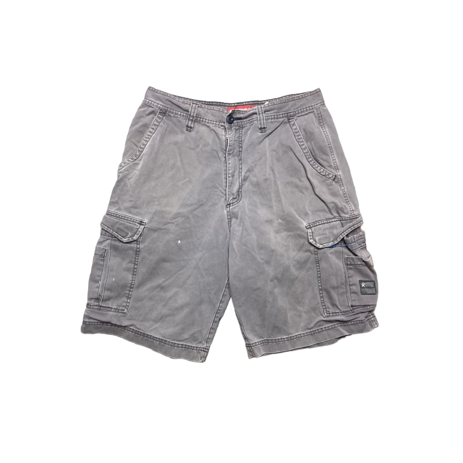Vintage VINTAGE Unionbay Cargo Shorts Men 33 Gray Cargo Vintage Y2K Baggy Wide Leg 90s Skater Hiking Mens Size US 33 - 1 Thumbnail