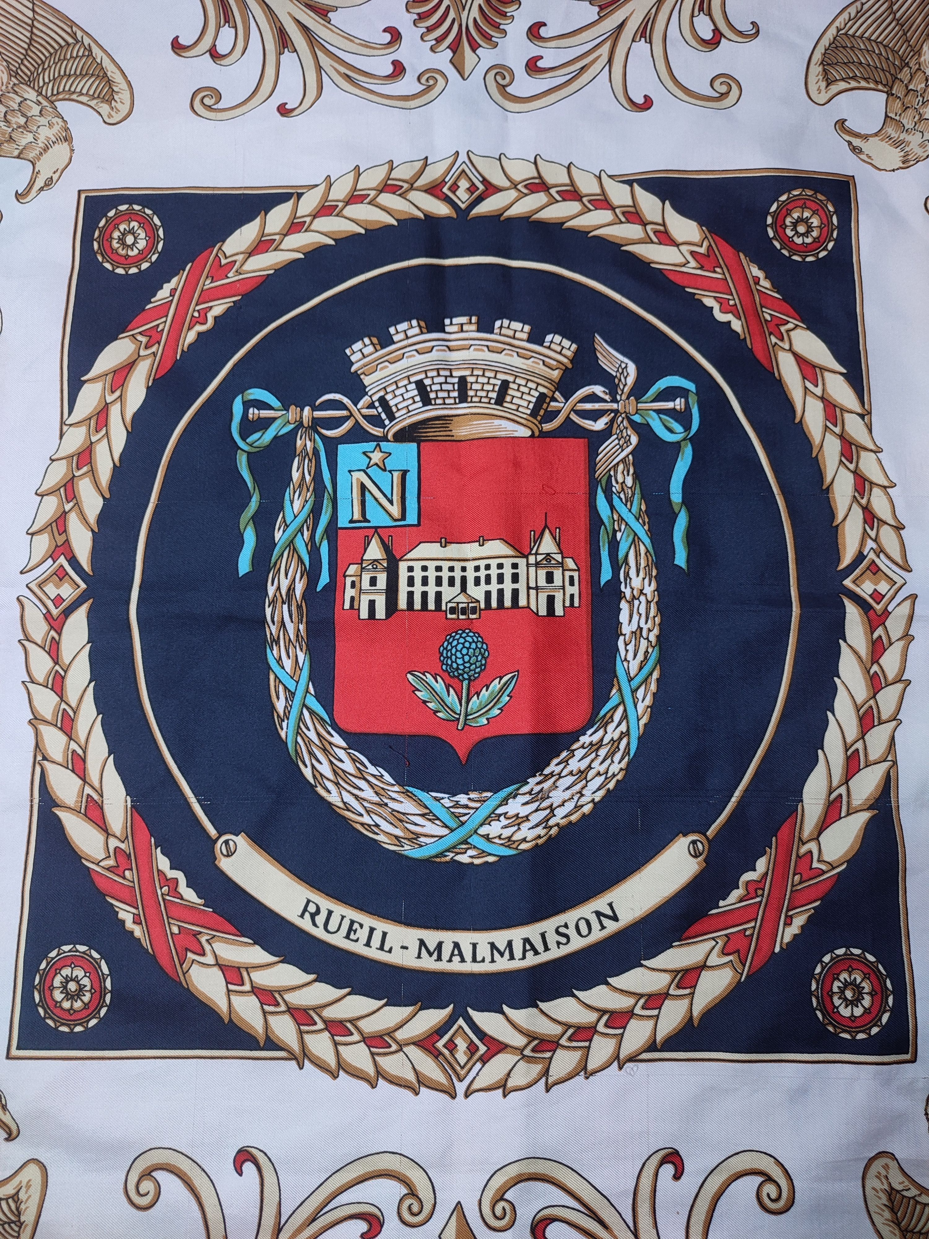Vintage Rueil-Malmaison Silk Scarf Vintage François Lyon France Size ONE SIZE - 3 Thumbnail