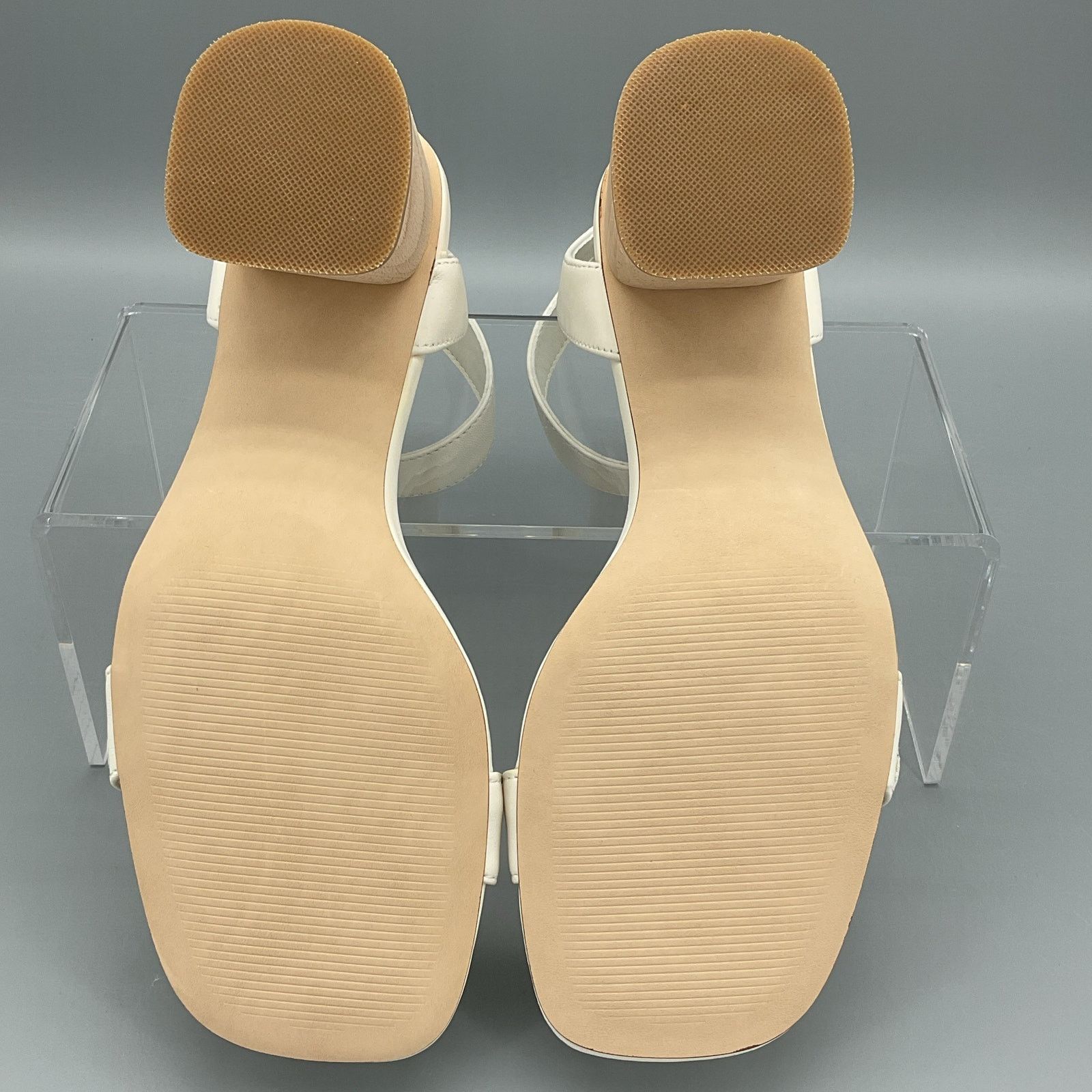 Steve Madden Steve Madden Women Mindi Leather Sandal White Size 9M Size US 9 / IT 39 - 8 Thumbnail