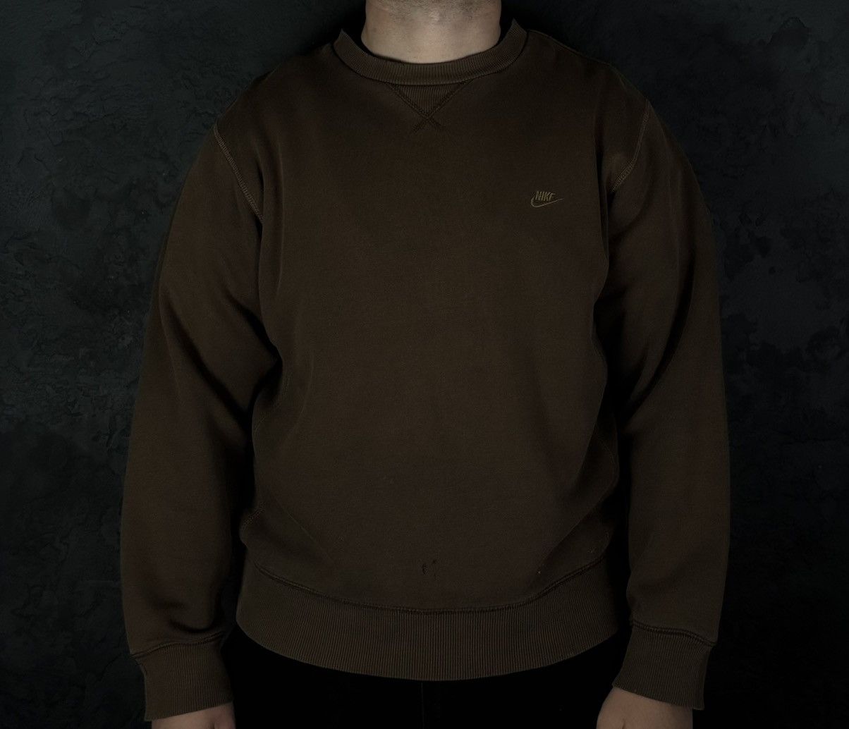 Vintage Vintage Nike 00’s Sweatshirt Brown Travis Scott Style Size US L / EU 52-54 / 3 - 1 Thumbnail