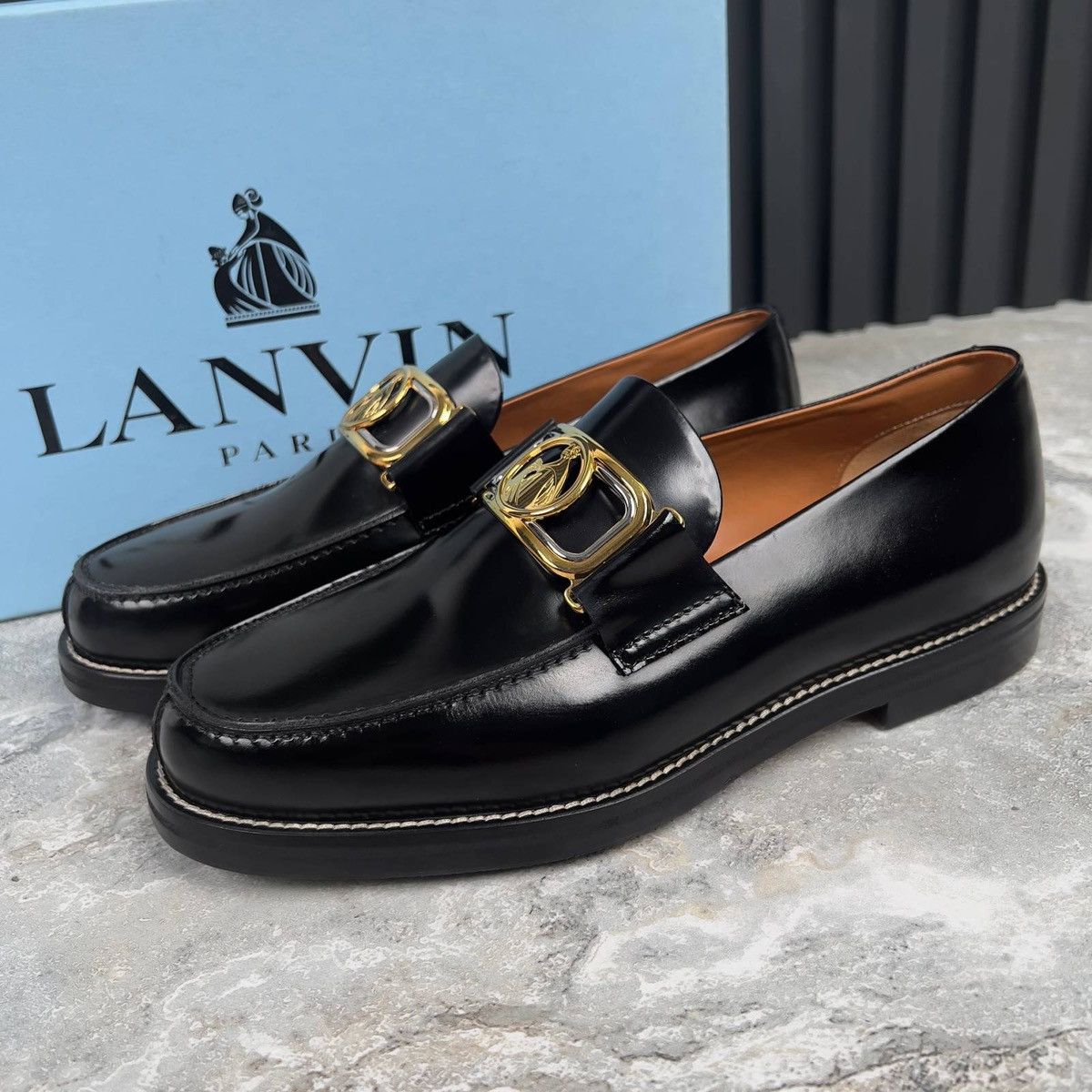 Lanvin LANVIN Swan Loafers Slip On Leather Size US 9 / IT 39 - 1 Thumbnail