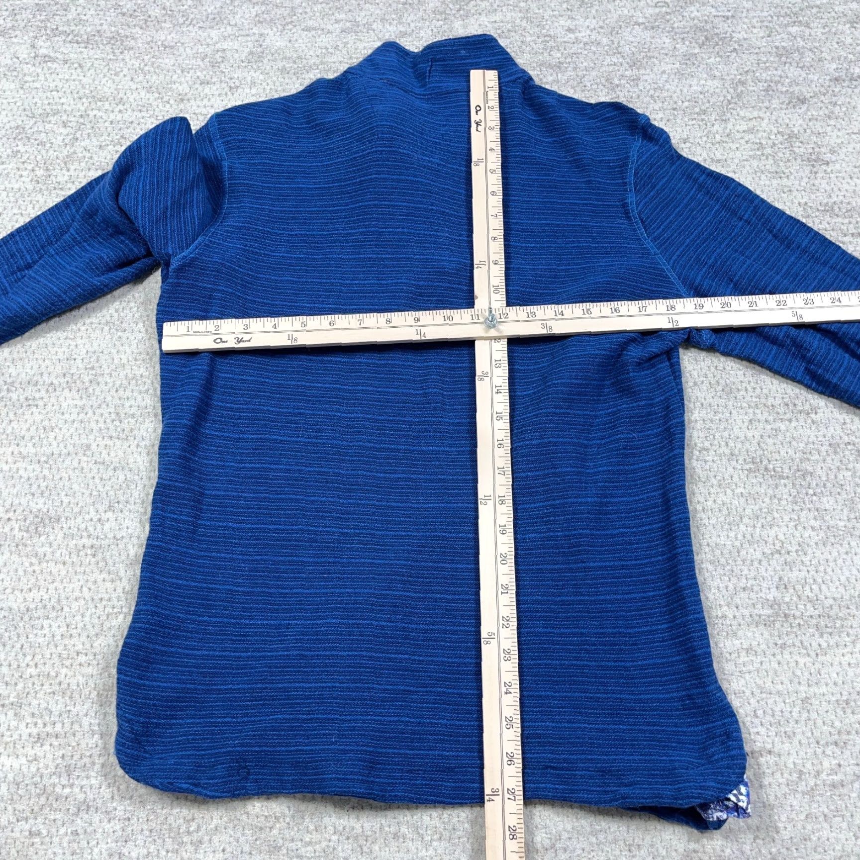 Robert Graham Robert Graham Sweater Men Medium Blue Pullover 1/4 Zip Classic Fit Knit Wool Cotto Logo Size US M / EU 48-50 / 2 - 7 Thumbnail