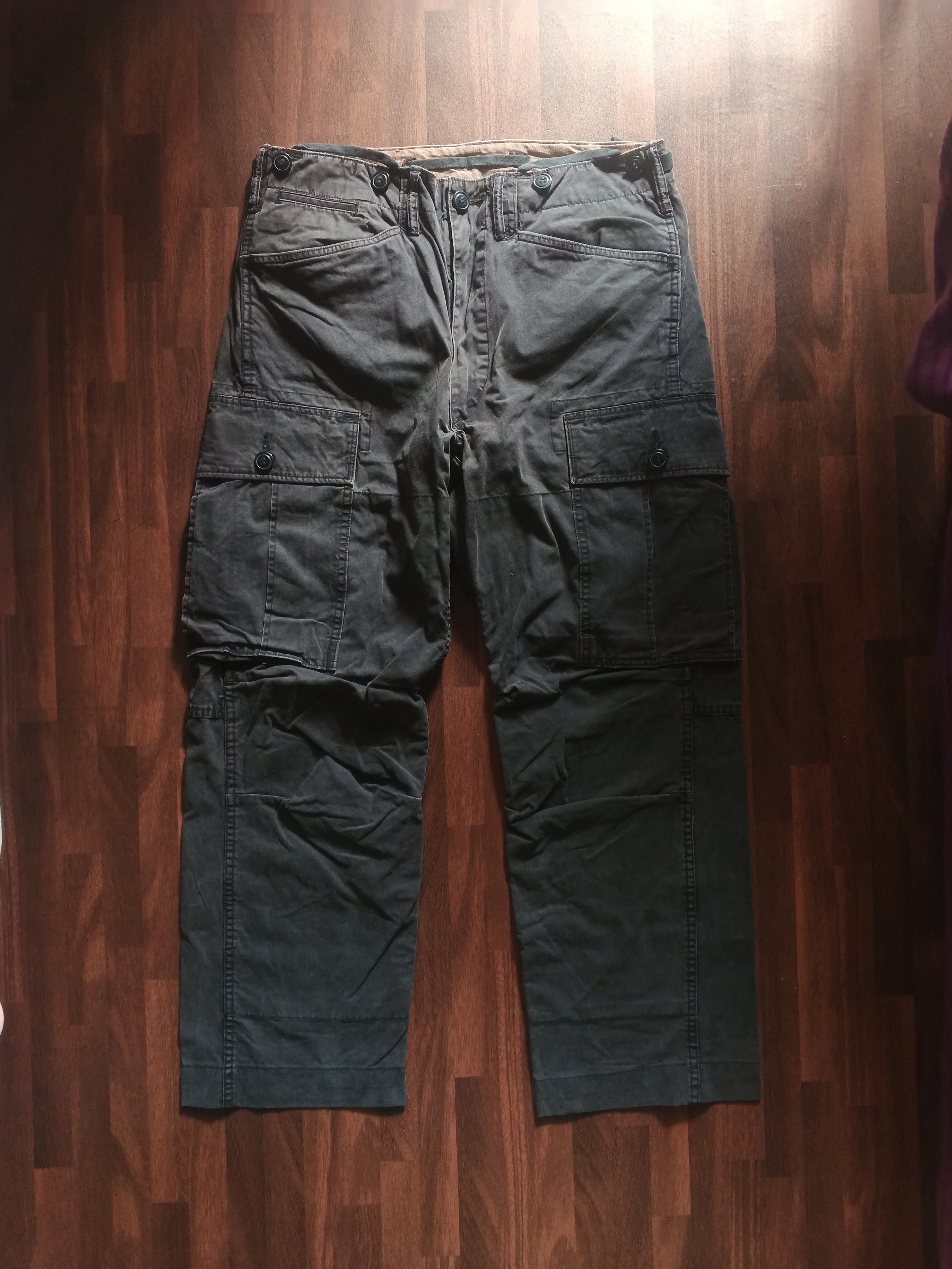 RRL Ralph Lauren × Vintage RRL RALPH LAUREN MILITARY CARGO PANTS Size US 32 / EU 48 - 1 Thumbnail