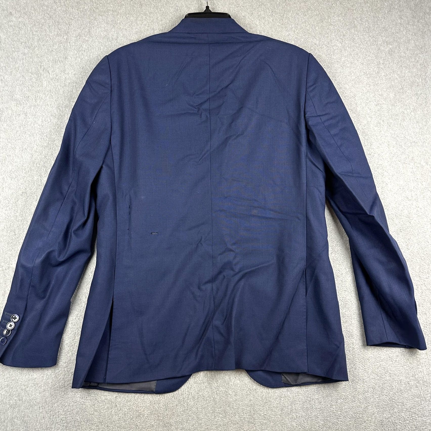 Caruso Caruso Suit Jacket Mens 40R Wool Blue Notch Two-Button Single-Breasted Italy READ Size 40R - 7 Thumbnail