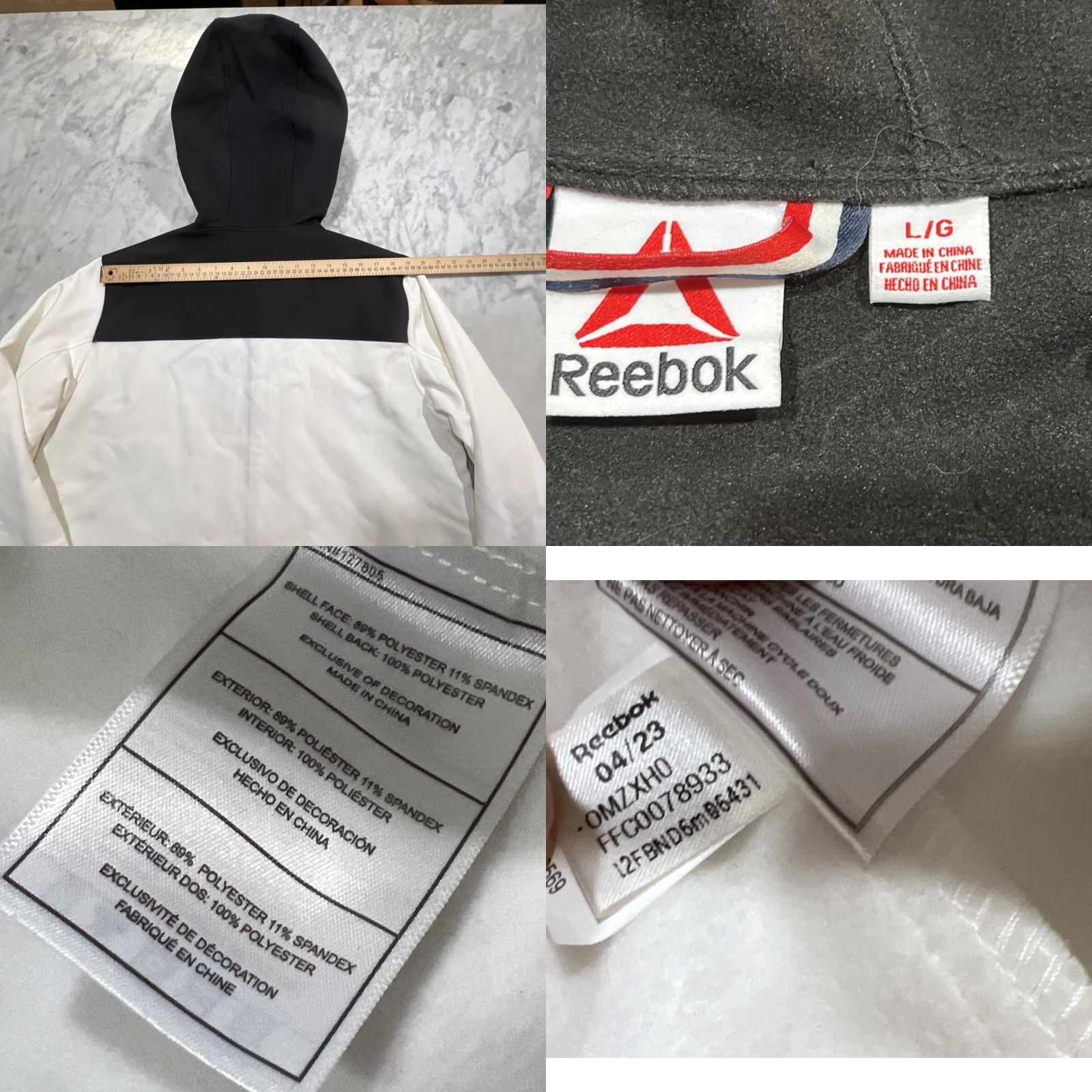 Reebok Reebok Softshell Fleece Lined Jacket L Hood Full Zip Pockets Outerwear NWT Size US L / EU 52-54 / 3 - 8 Thumbnail