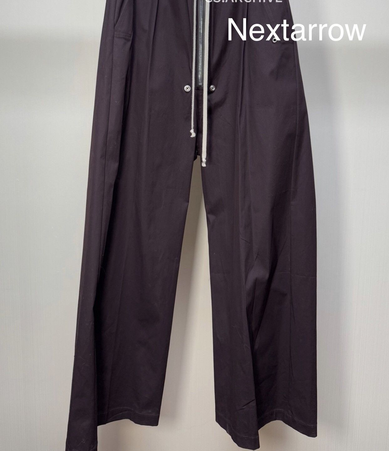 Rick Owens Rick Owens dark purple Geth bela wide leg pants 2412- Size US 38 / EU 54 - 1 Thumbnail