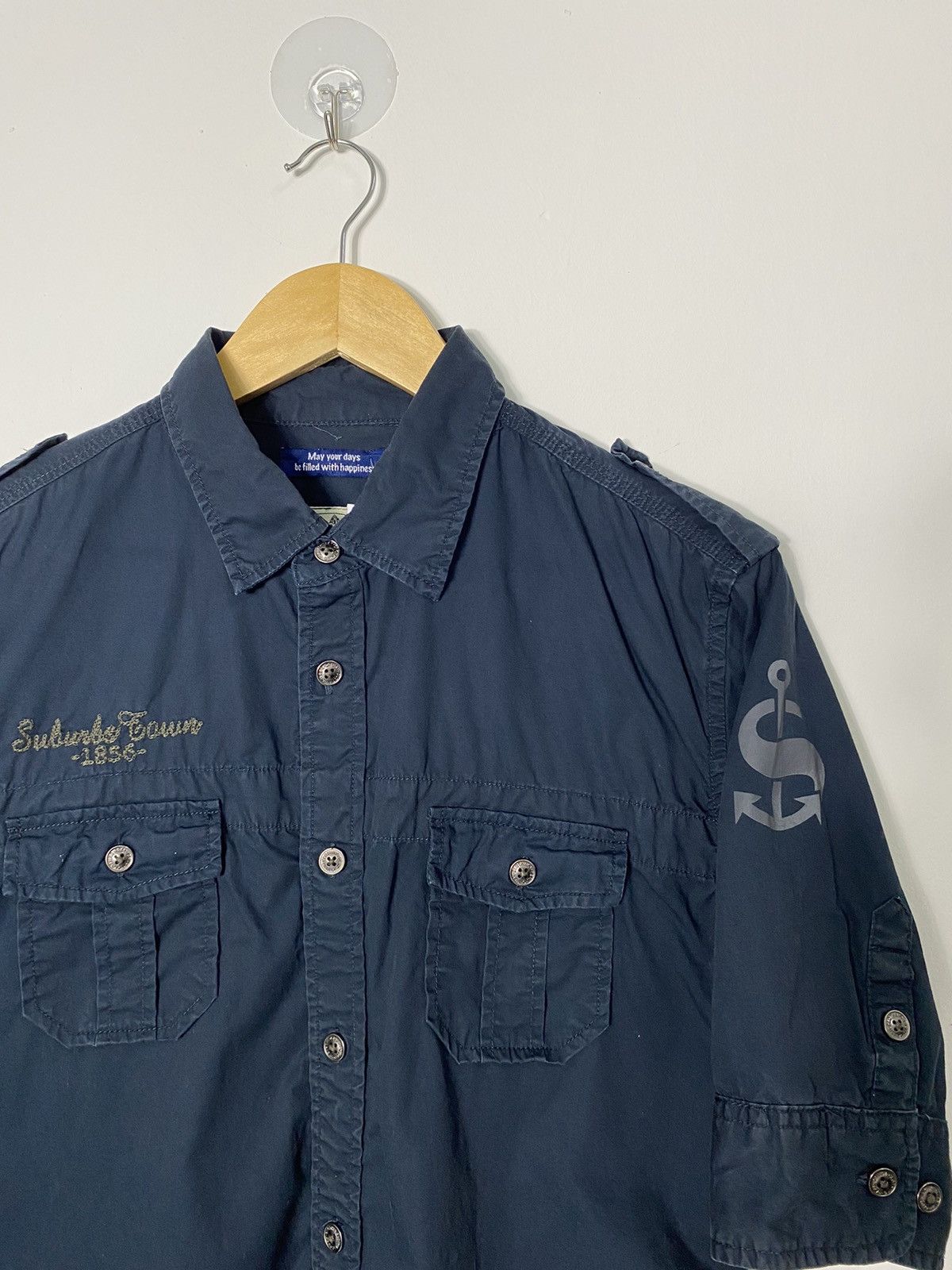 Japanese Brand Real Crush Button Up Shirt Size US M / EU 48-50 / 2 - 2 Thumbnail