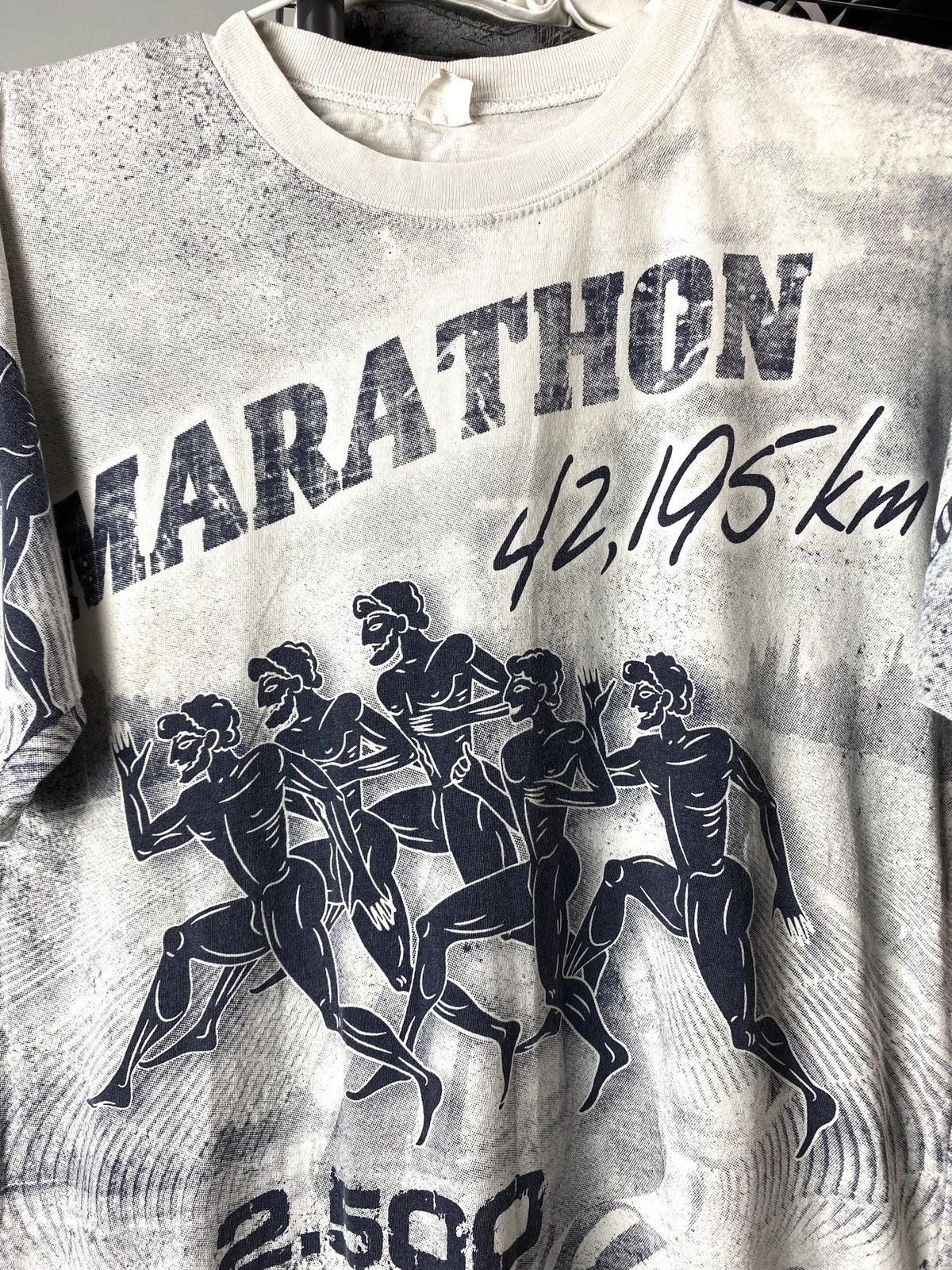 Vintage Rare! Vintage Greece Marathone Full Print T Shirt Size US S / EU 44-46 / 1 - 2 Thumbnail
