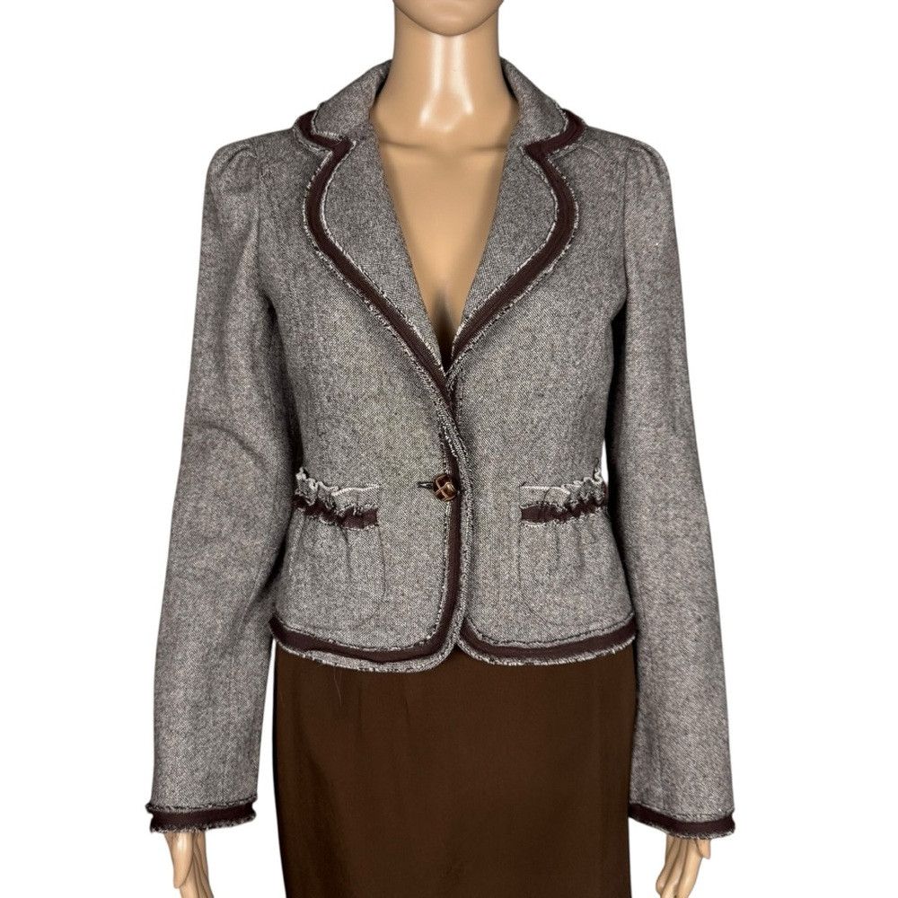 Guess Guess Jeans Tweed Wool Blend Blazer Size S Size S / US 4 / IT 40 - 1 Thumbnail